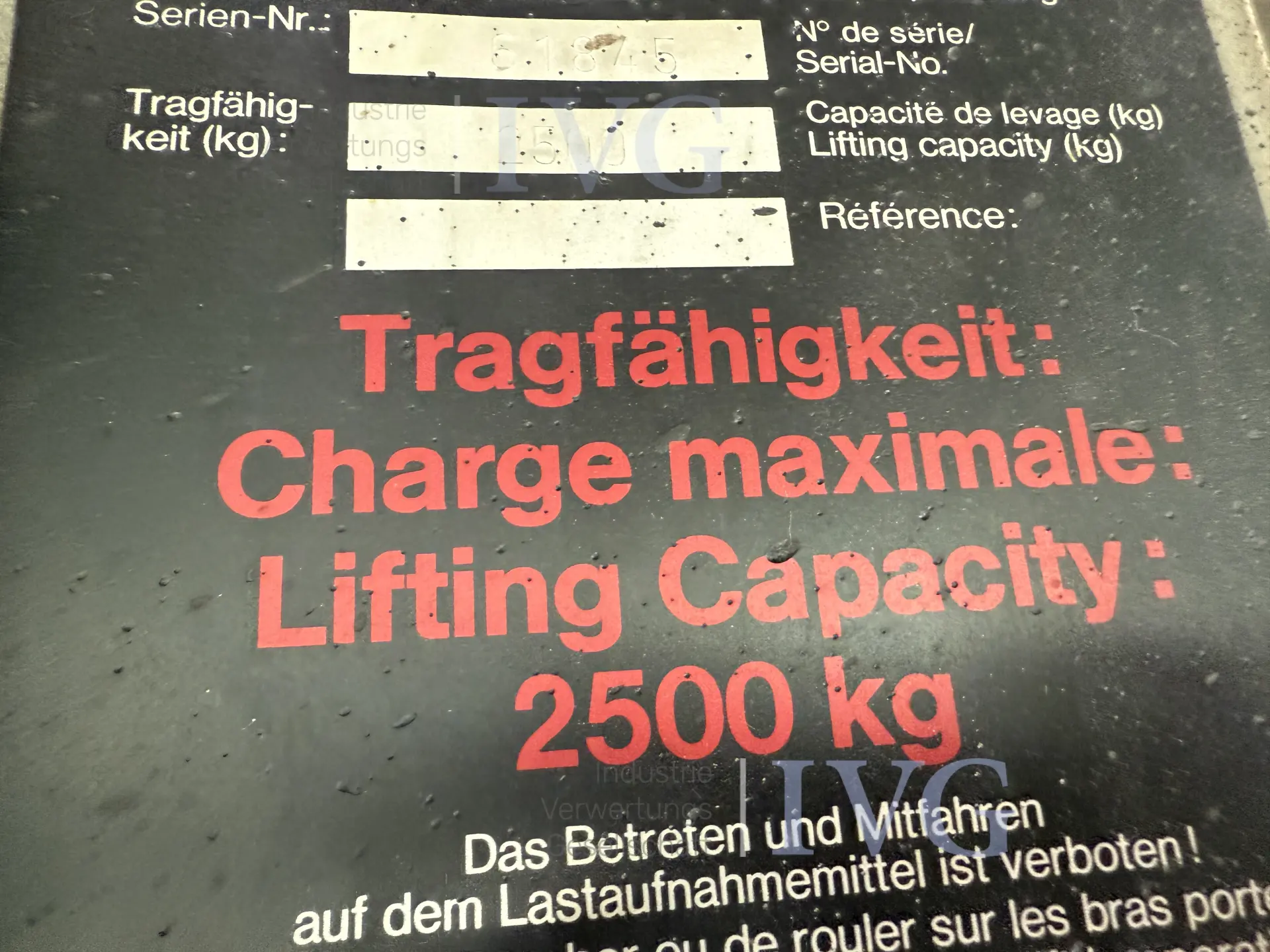 ZIPPO 1250 hefbrug met 2 kolommen – foto 5 – kavel bij IVG, Wilhelmshaven
