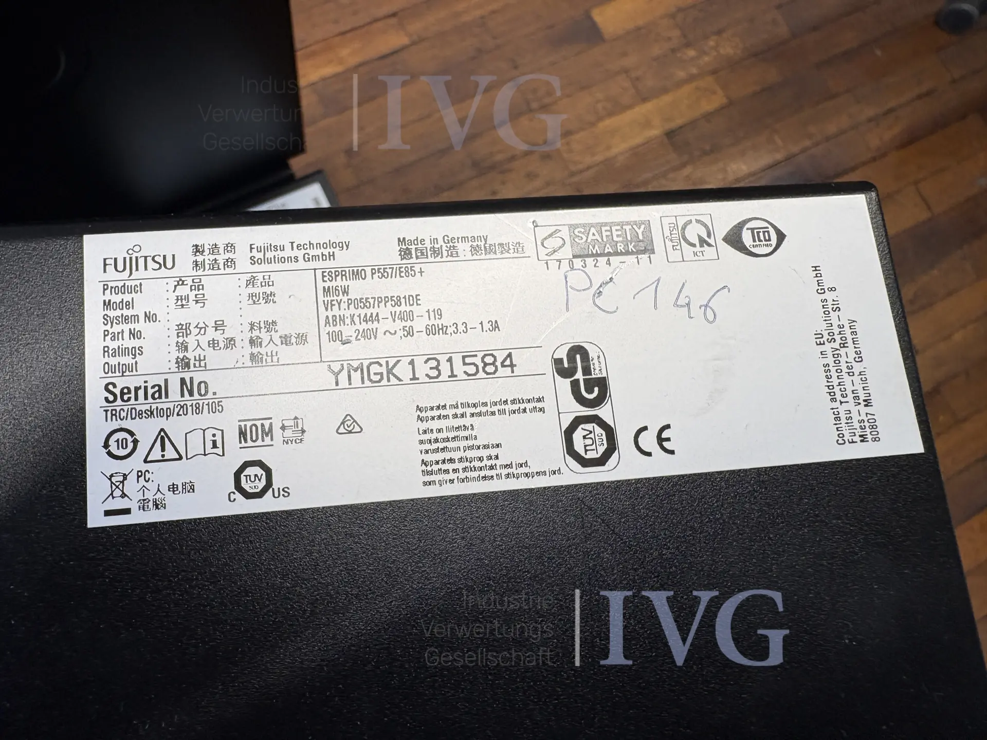 Pc fujitsu esprimo mi16w – foto 4 – kavel bij IVG, Schwaigern