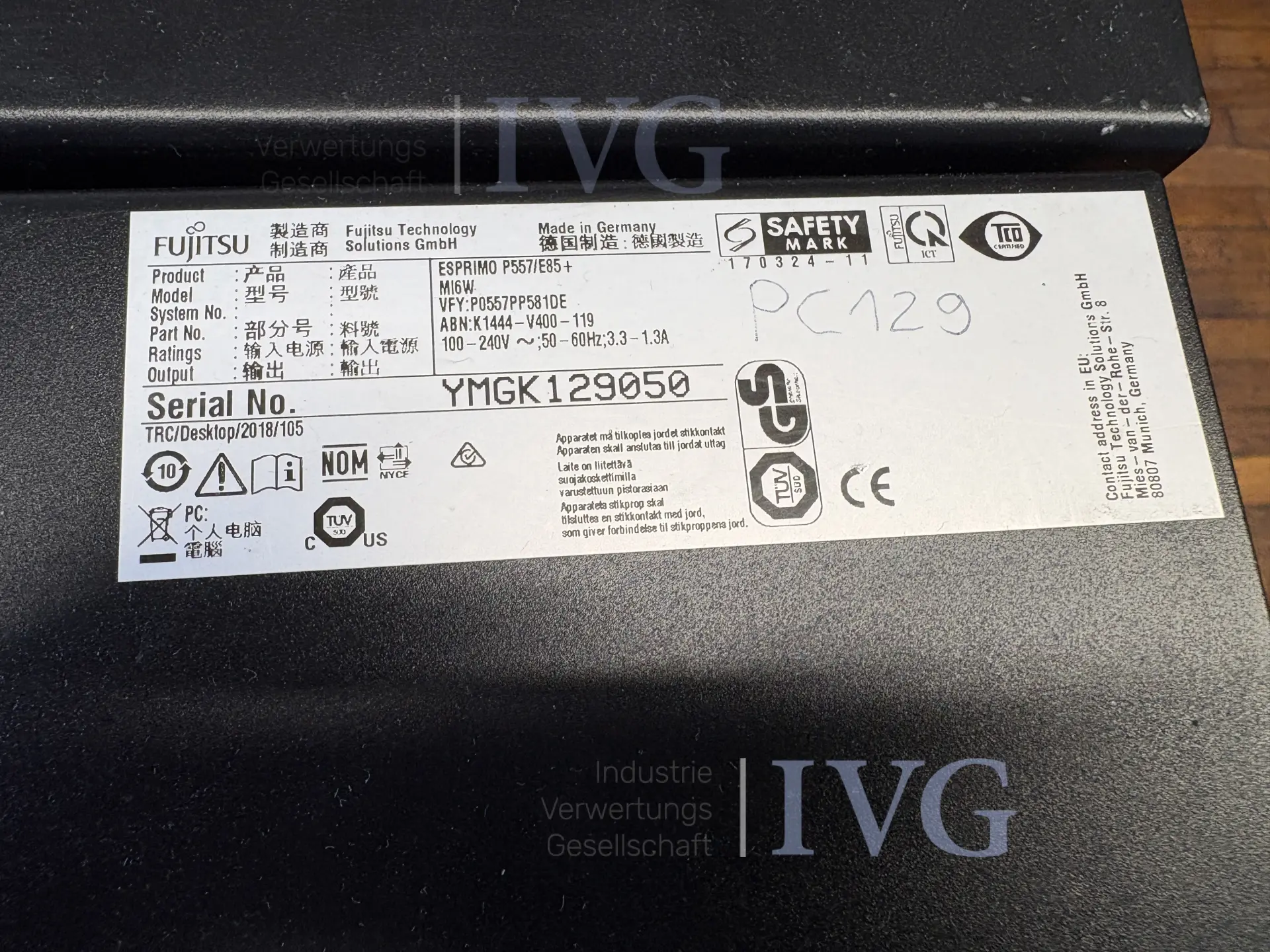 Pc fujitsu esprimo – foto 4 – kavel bij IVG, Schwaigern