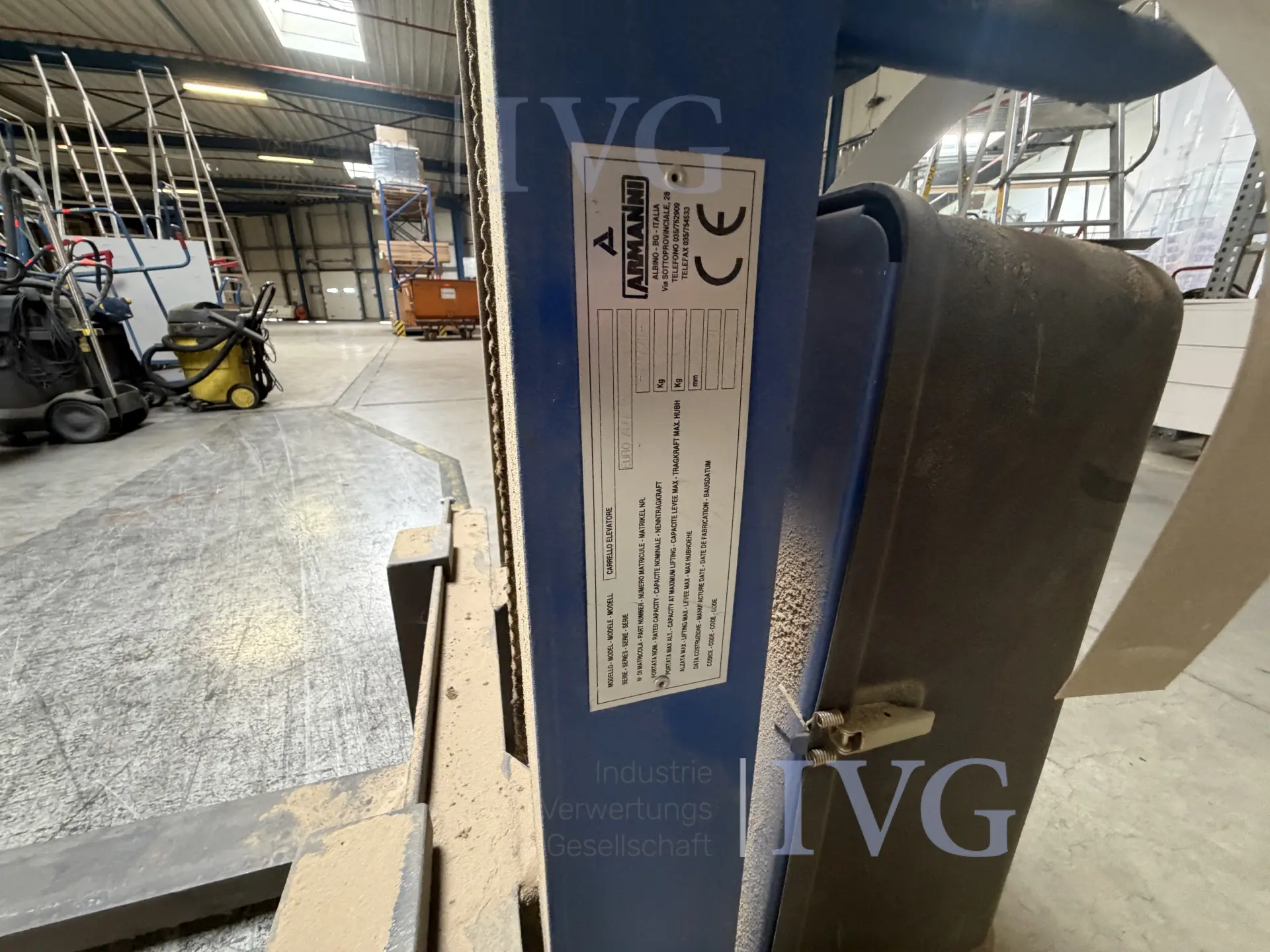 manueller Hochhubwagen ARMANNI Euro A Small 12V105/16 – foto 12 – kavel bij IVG, Rödinghausen