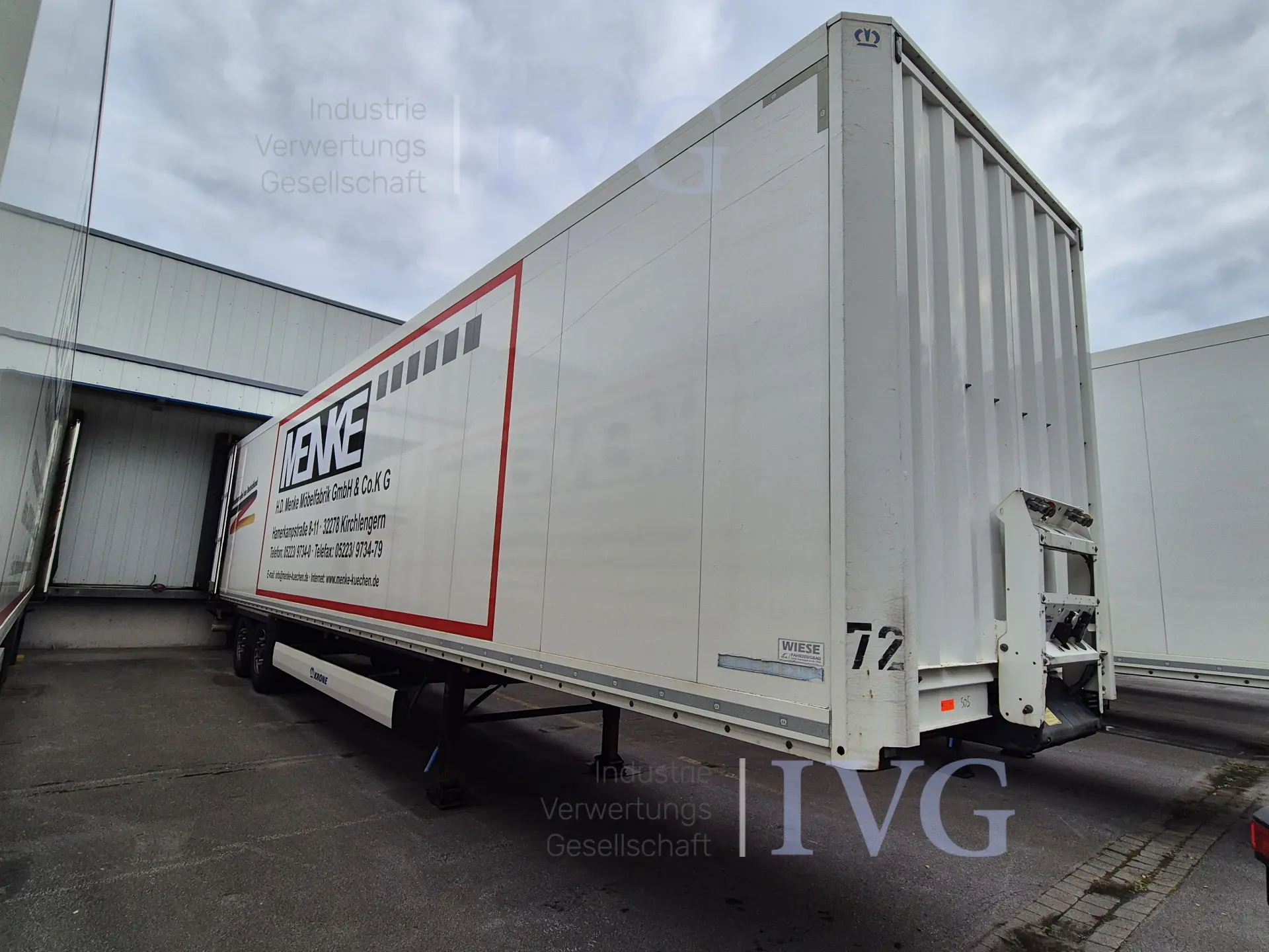 Anhänger > 10 t DA geschlossener Kasten KRONE N/A – foto 3 – kavel bij IVG, Rödinghausen