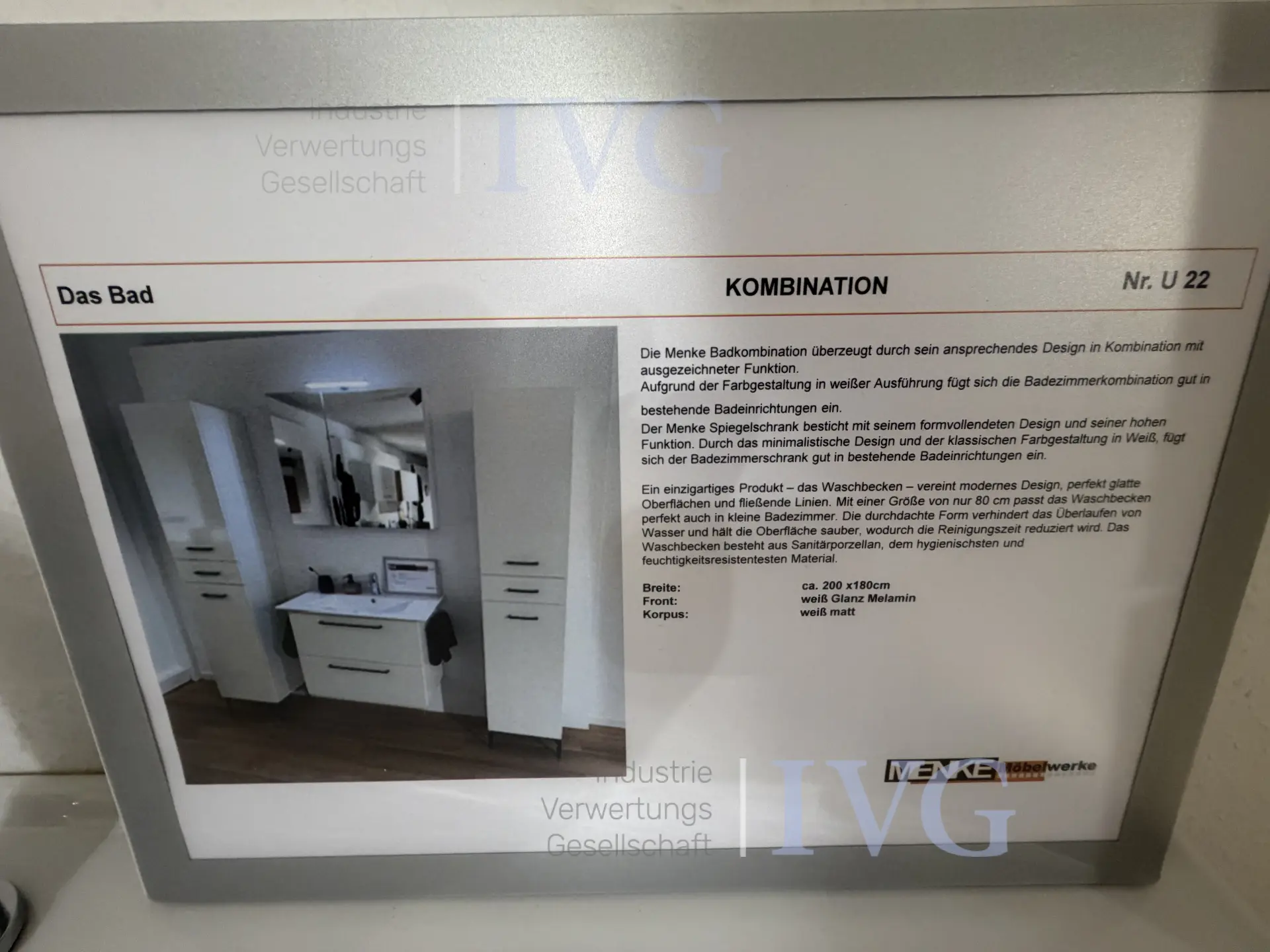 Badezimmerschrank 2-zügig – foto 15 – kavel bij IVG, Rödinghausen