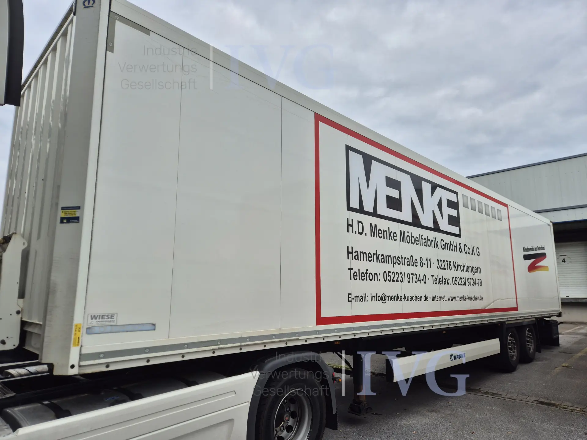 Anhänger > 10 t DA geschlossener Kasten KRONE N/A – foto 4 – kavel bij IVG, Rödinghausen