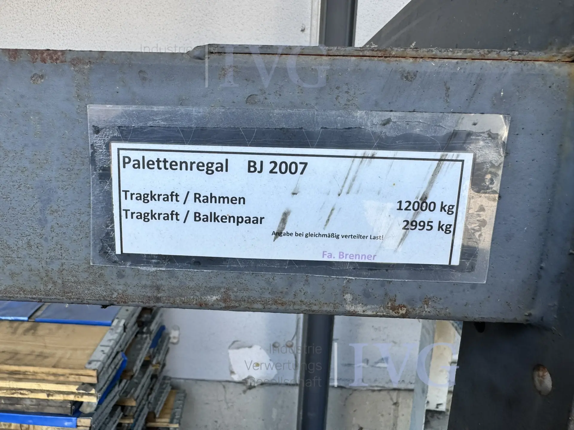 Stahl-Schwerlastregal ( EIGENBAU – foto 3 – kavel bij IVG, Gaimersheim