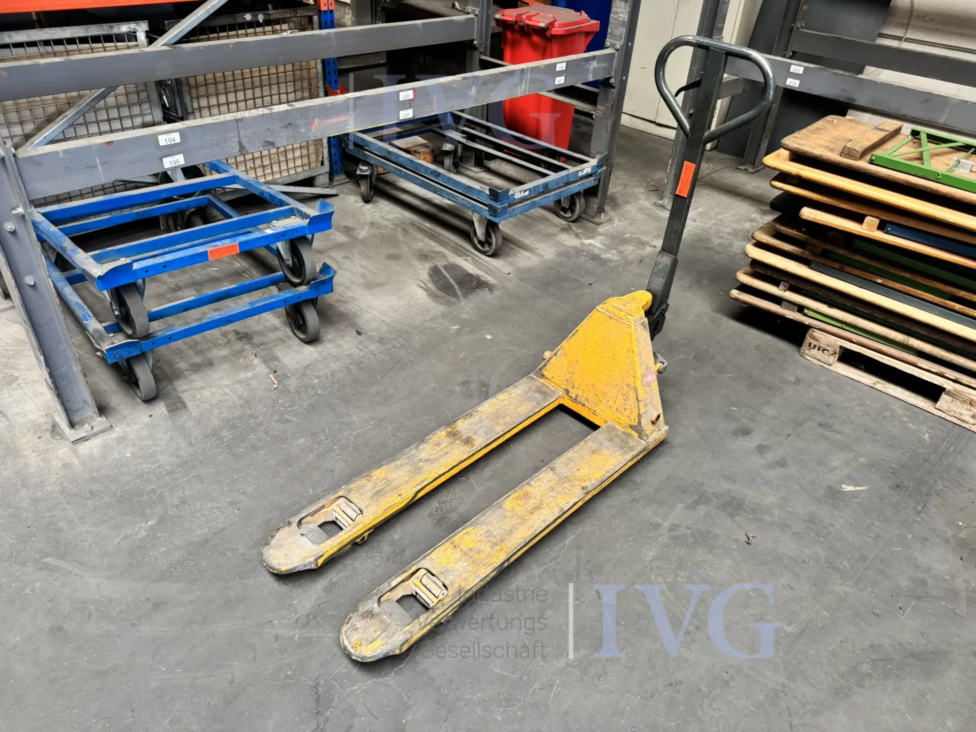 Gabelhubwagen JUNGHEINRICH ACY20 – kavel bij IVG, Gaimersheim