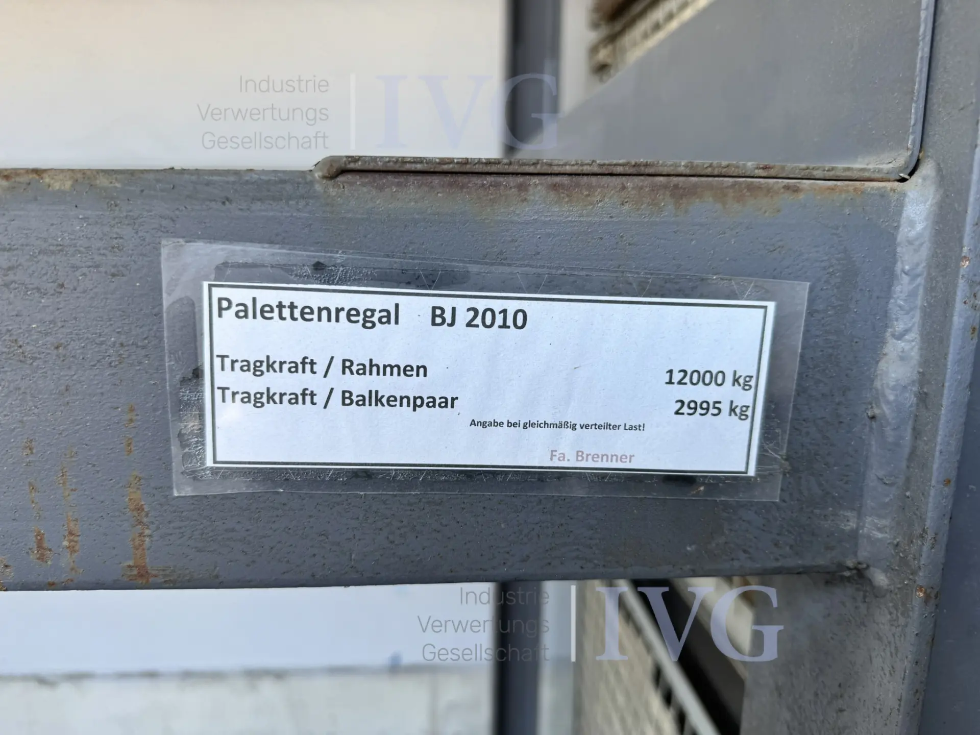 Stahl-Schwerlastregal ( EIGENBAU – foto 4 – kavel bij IVG, Gaimersheim