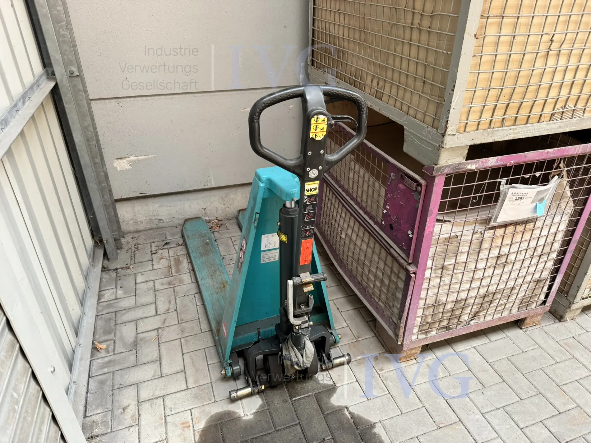 Scherenhubwagen (türkis) AMEISE HLTN1053744132/021 – kavel bij IVG, Gaimersheim