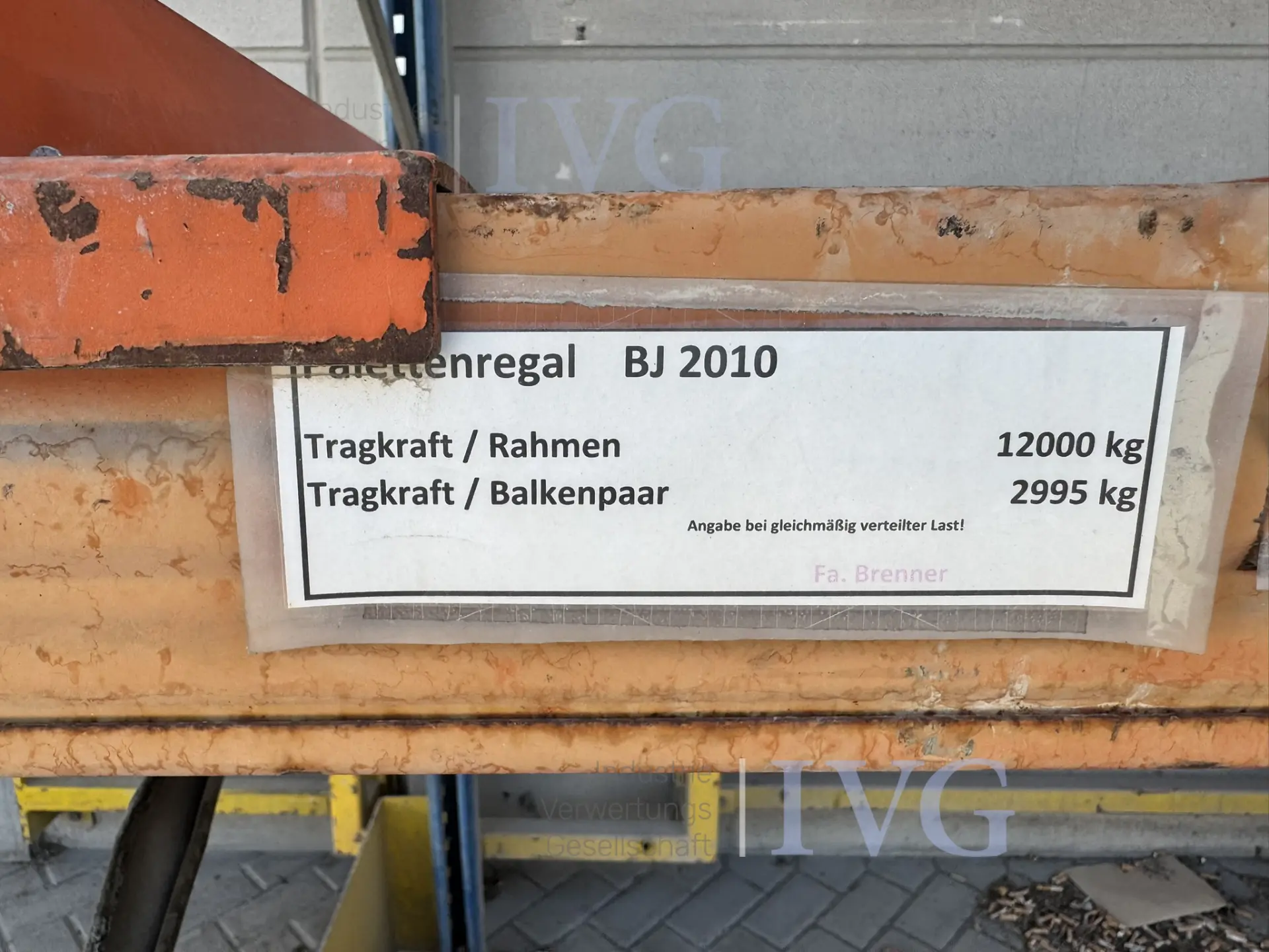 Schwerlastregal – foto 2 – kavel bij IVG, Gaimersheim