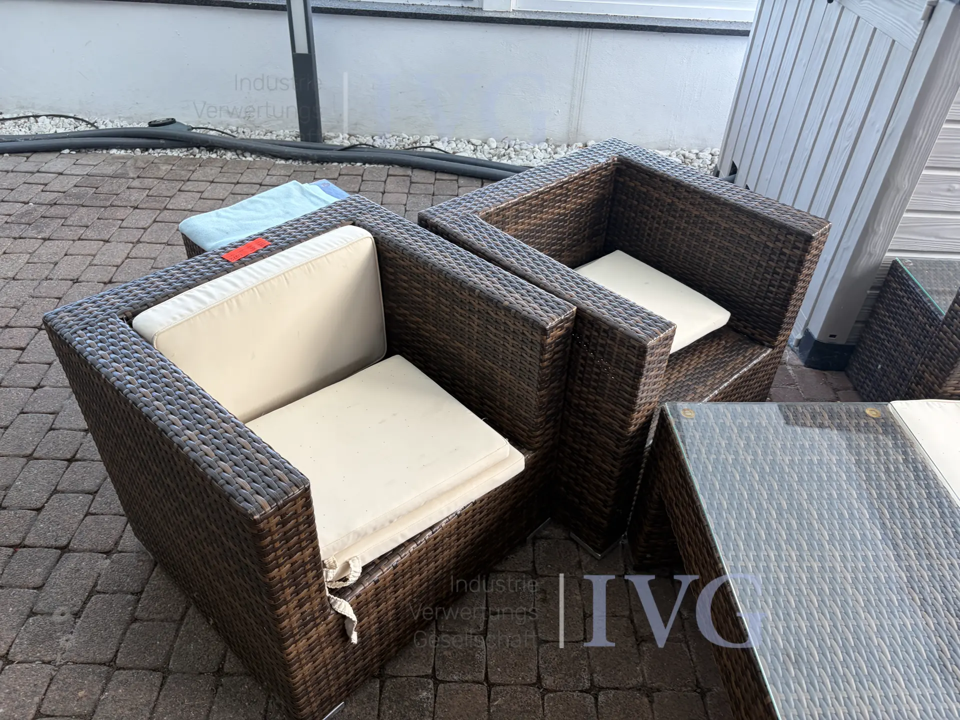 Posten Gartenmöbel (Rattanoptik) – foto 20 – kavel bij IVG, Bad Salzuflen