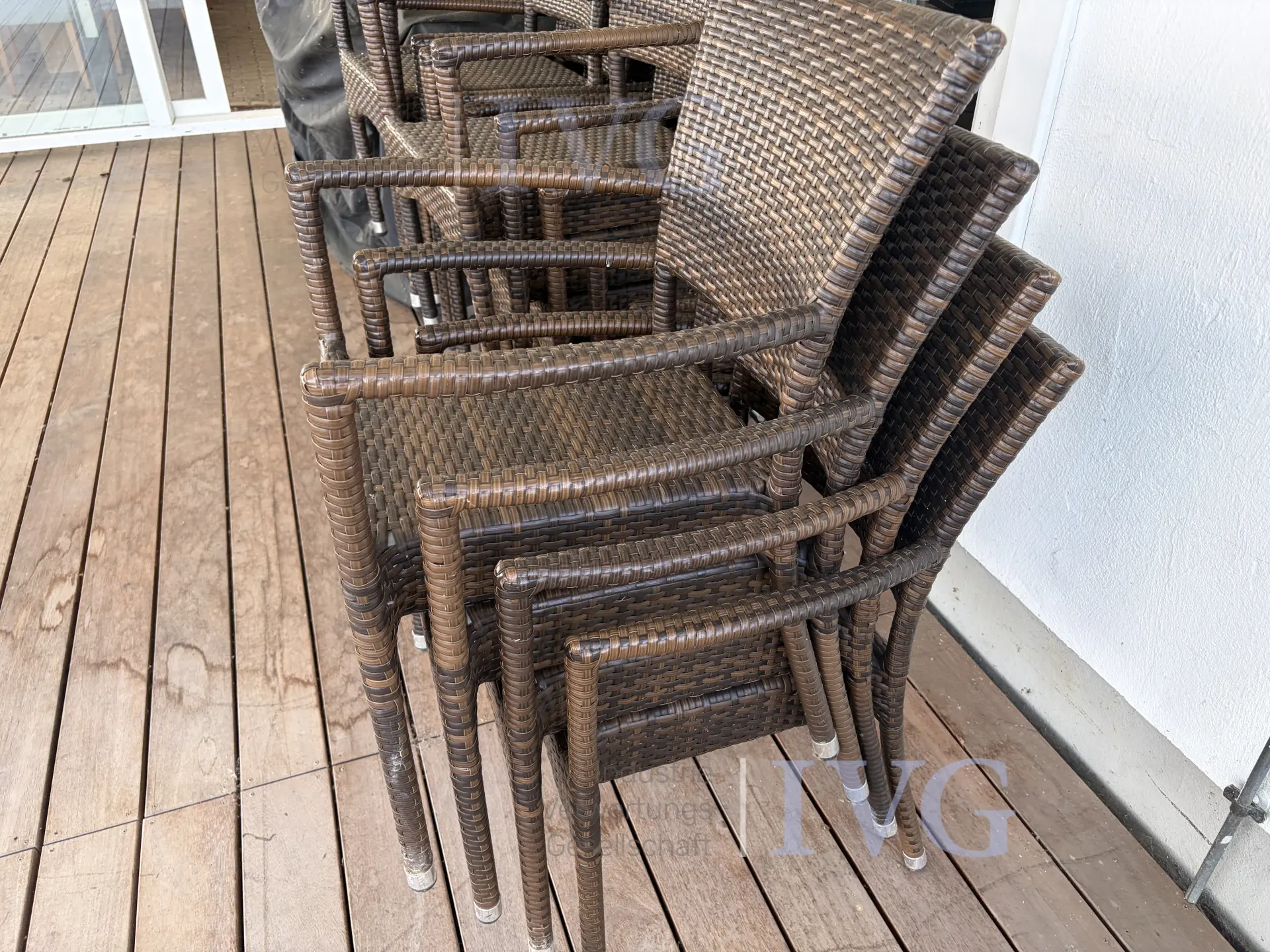 Posten Gartenmöbel (Rattanoptik) – foto 8 – kavel bij IVG, Bad Salzuflen