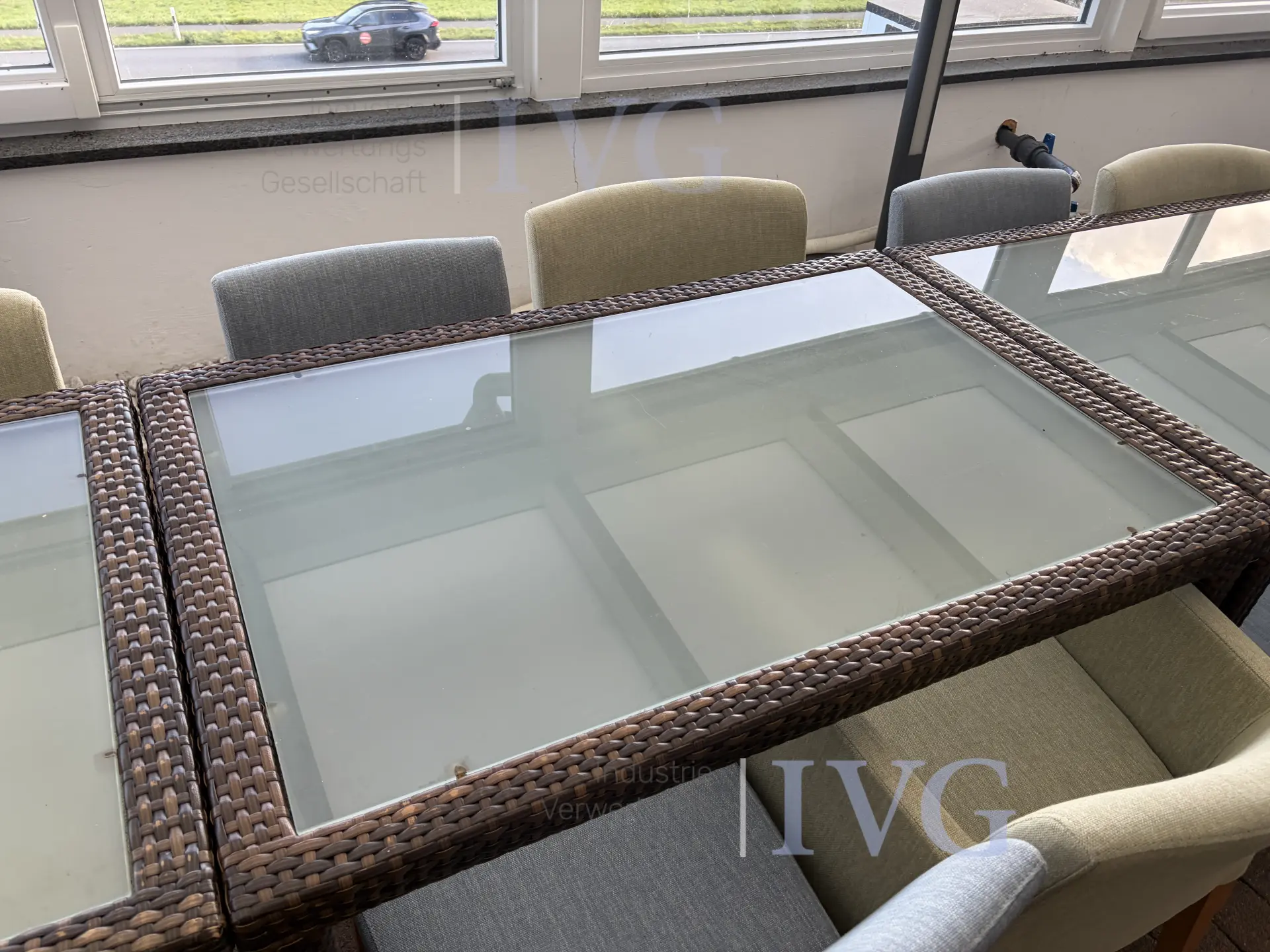 Posten Gartenmöbel (Rattanoptik) – foto 15 – kavel bij IVG, Bad Salzuflen