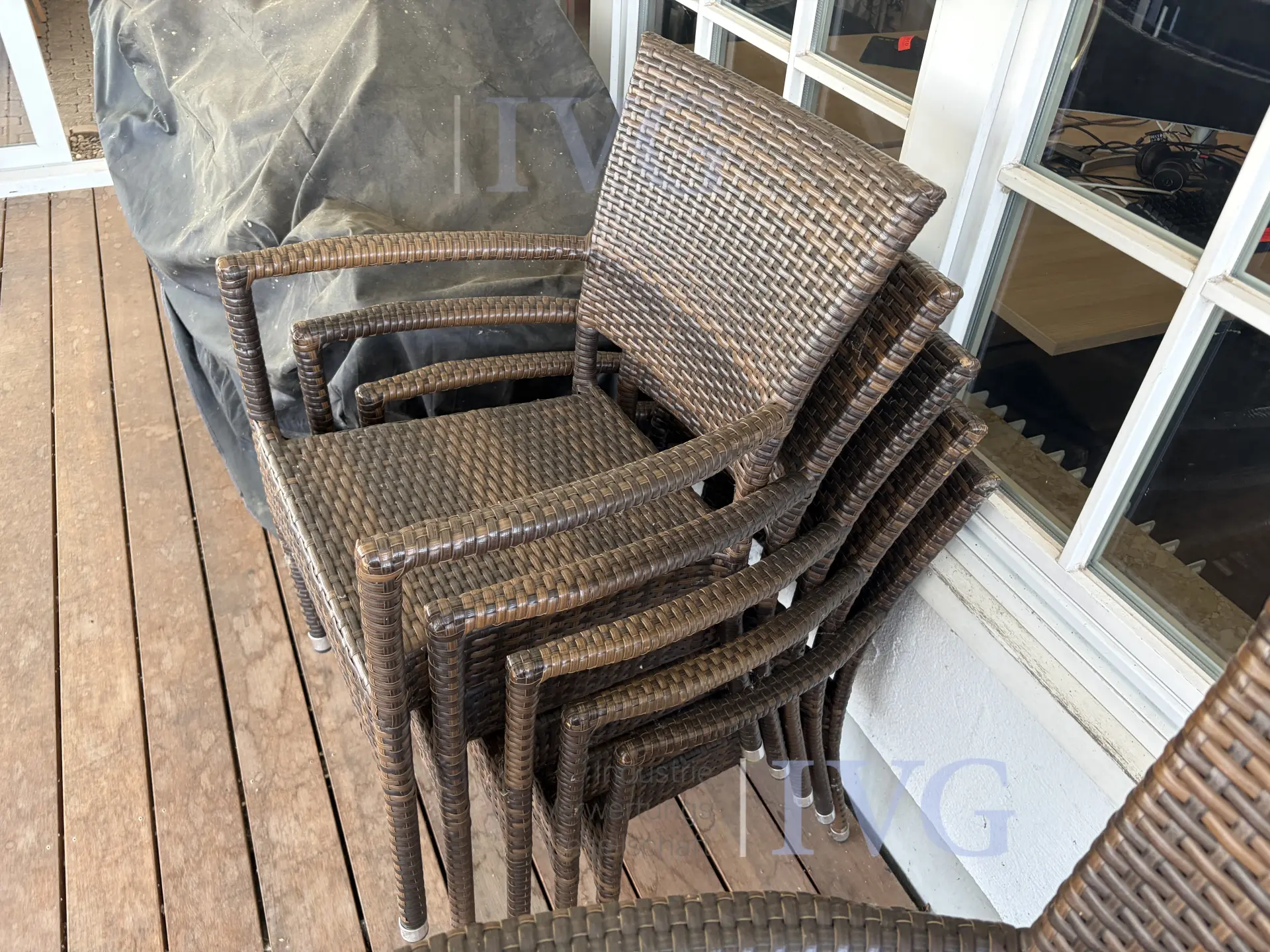 Posten Gartenmöbel (Rattanoptik) – foto 10 – kavel bij IVG, Bad Salzuflen