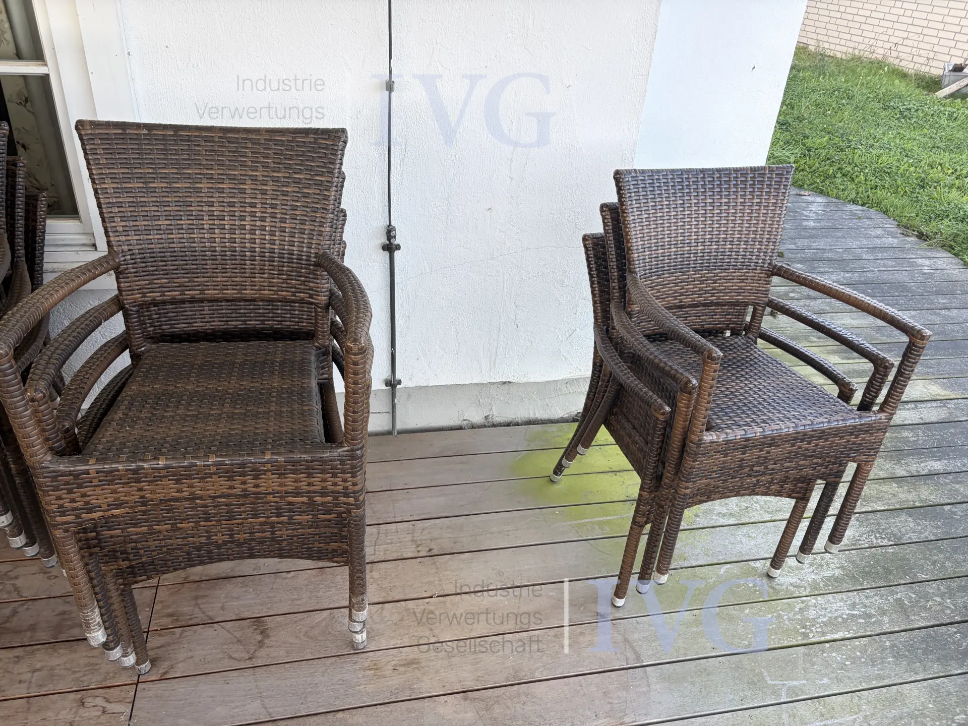 Posten Gartenmöbel (Rattanoptik) – foto 6 – kavel bij IVG, Bad Salzuflen