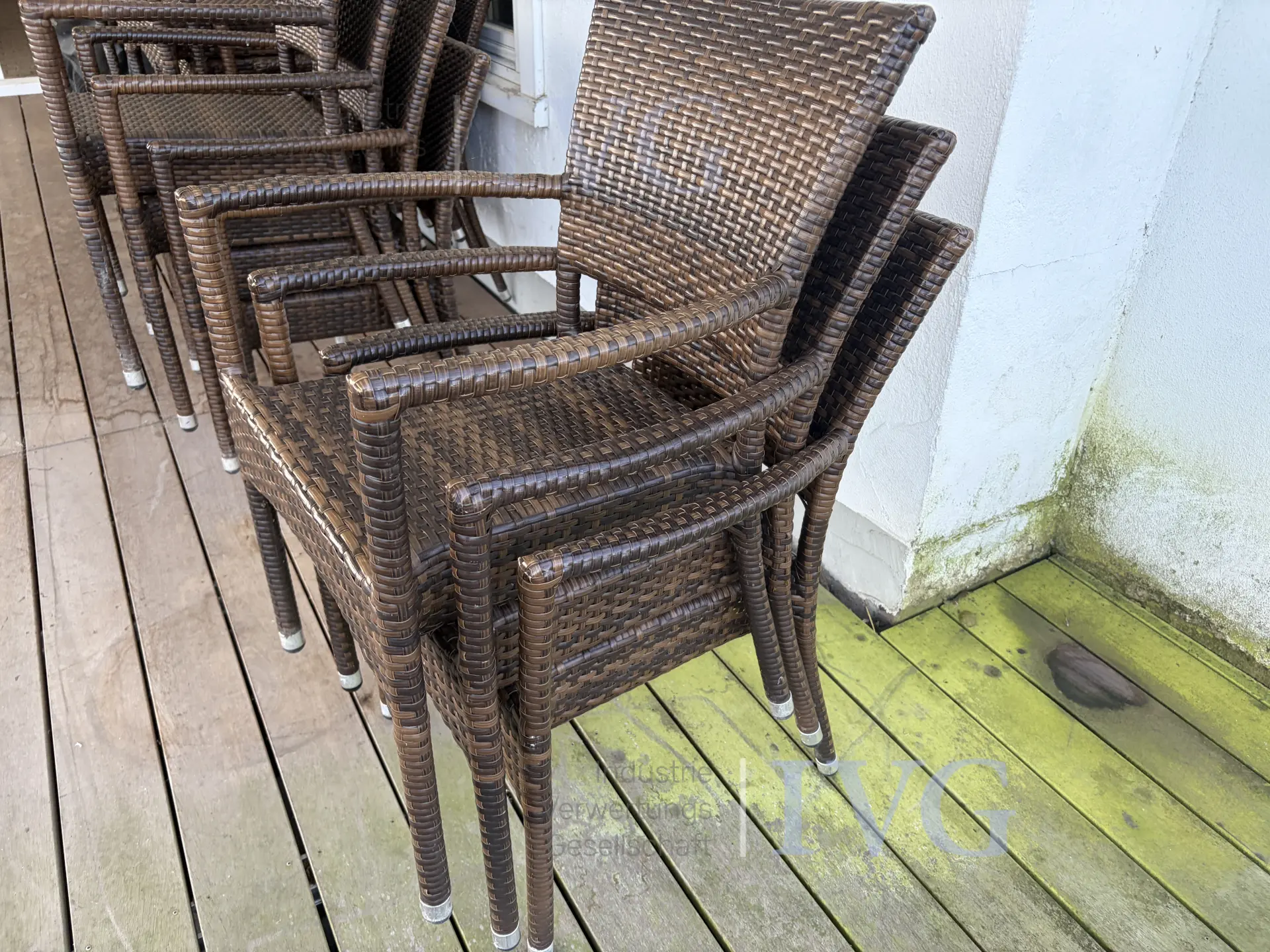 Posten Gartenmöbel (Rattanoptik) – foto 7 – kavel bij IVG, Bad Salzuflen