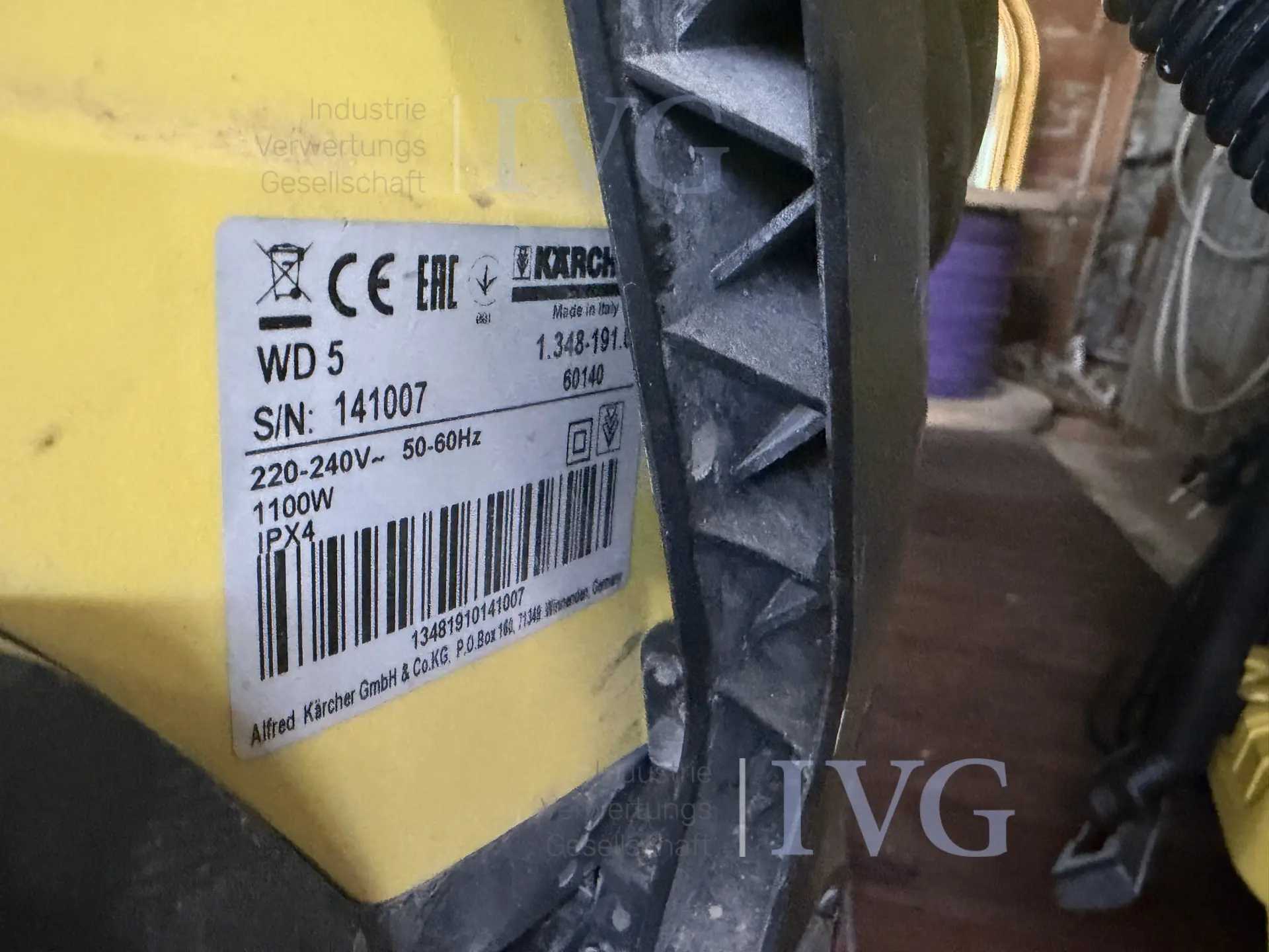 Industriële stofzuiger KÄRCHER WD 5 – foto 5 – kavel bij IVG, Bad Salzuflen