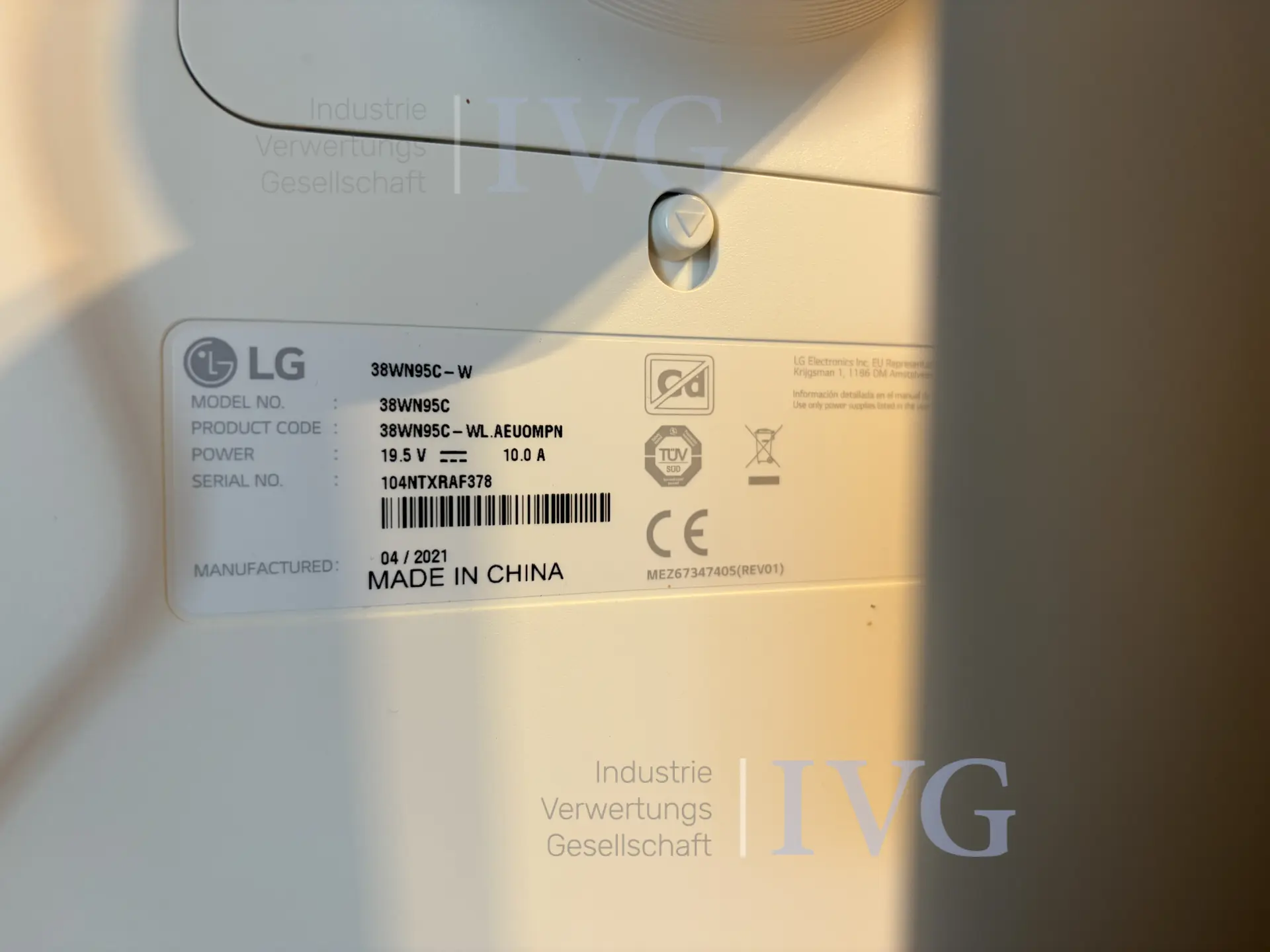 Flachbildschirm LG 38WN95C – foto 3 – kavel bij IVG, Bad Salzuflen