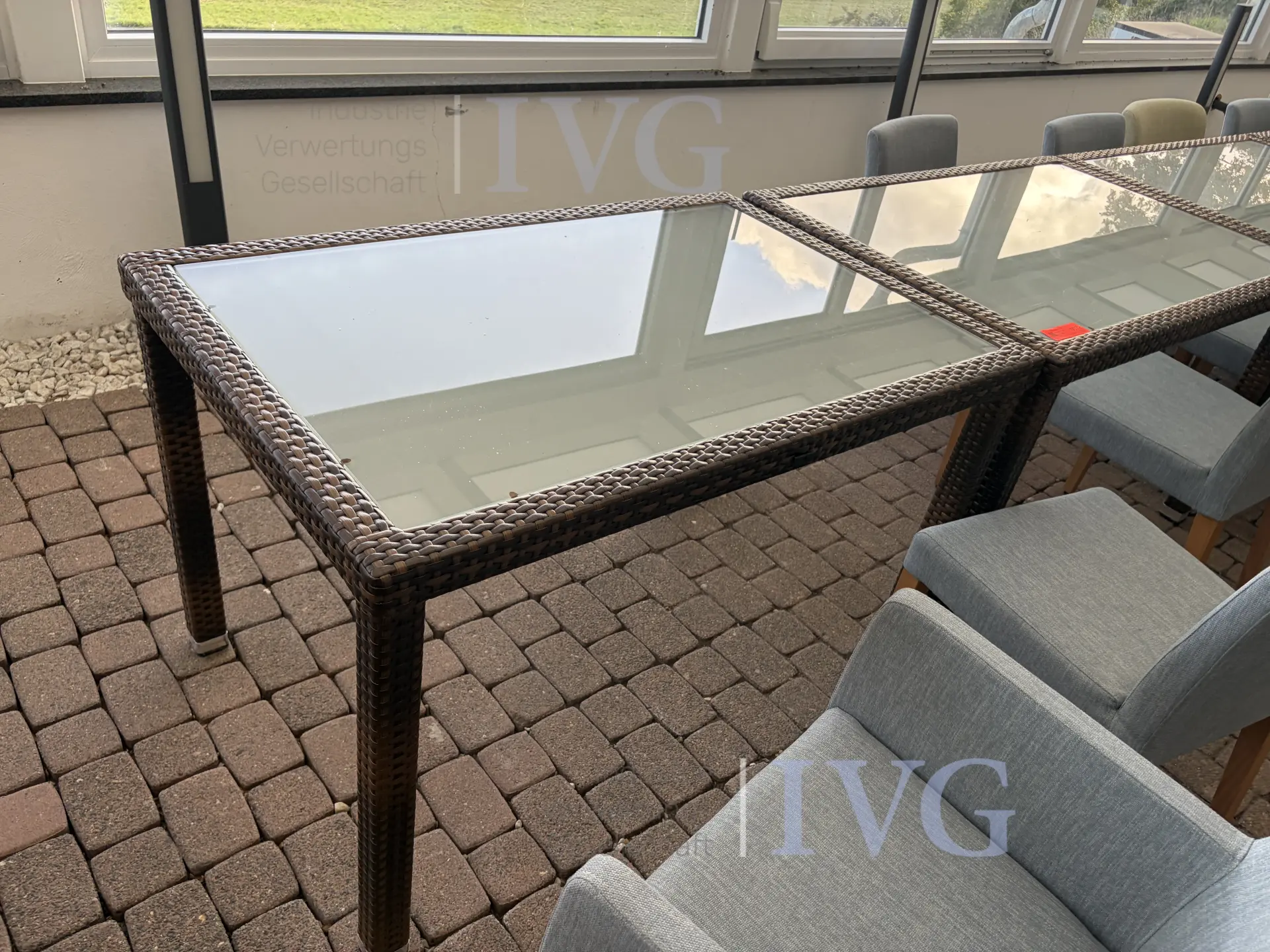 Posten Gartenmöbel (Rattanoptik) – foto 12 – kavel bij IVG, Bad Salzuflen