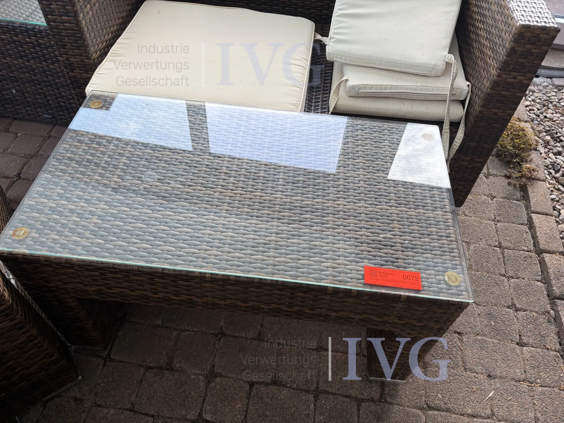Posten Gartenmöbel (Rattanoptik) – foto 21 – kavel bij IVG, Bad Salzuflen