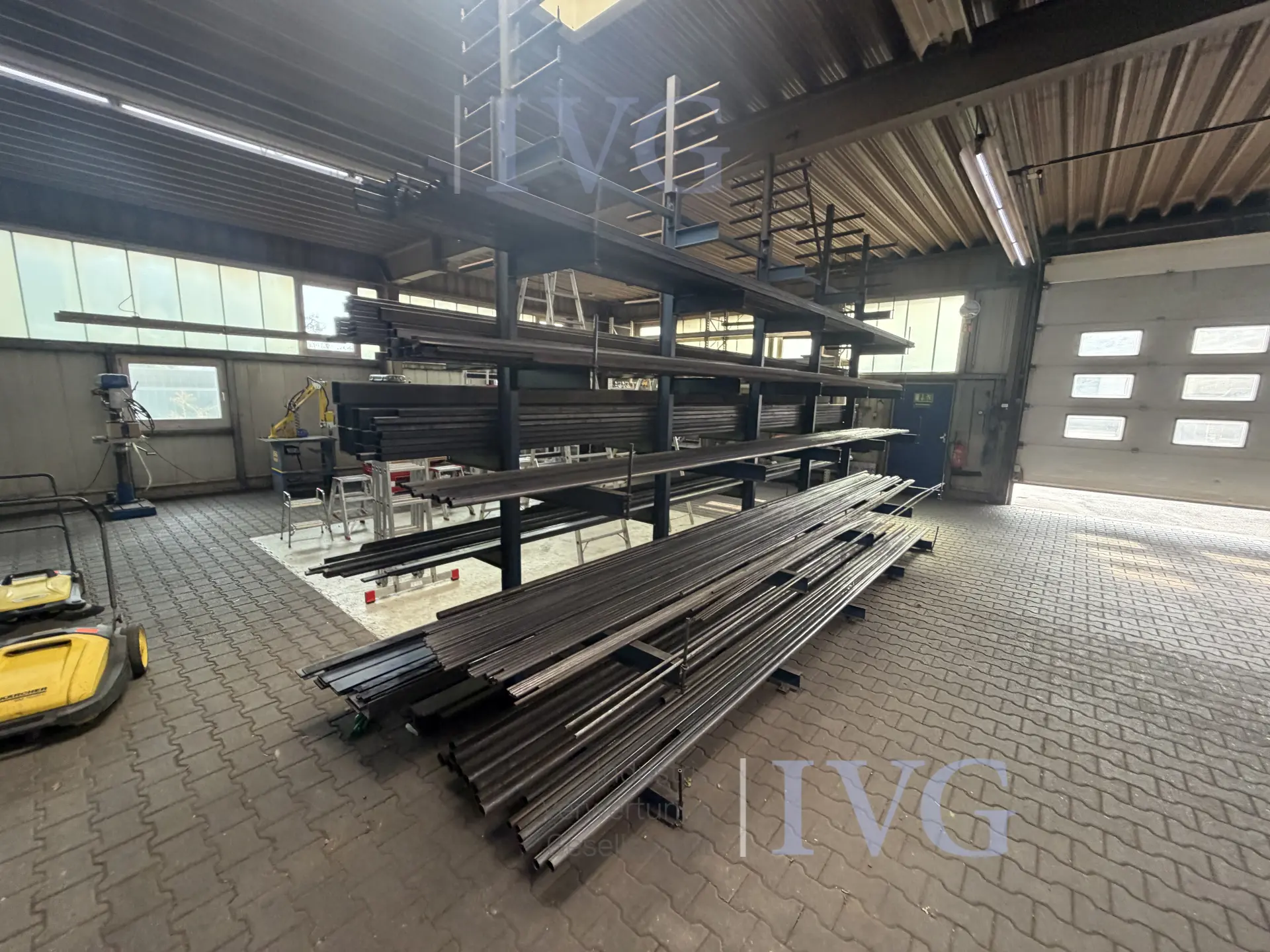 Kragarmregal (blau) – foto 5 – kavel bij IVG, Gütersloh