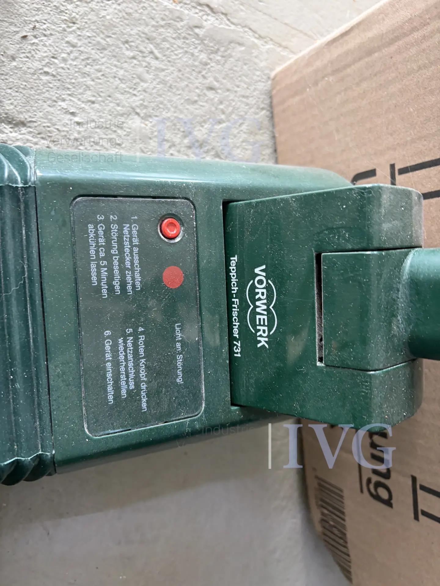 Staubsauger VORWERK Teppich-Frischer 731 – foto 2 – kavel bij IVG, Gütersloh