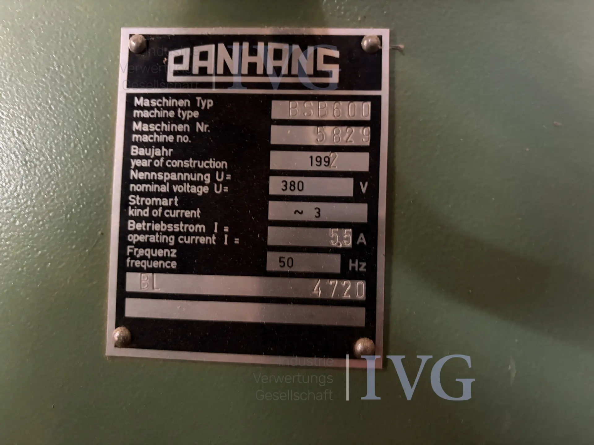 vertikale Holz-Bandsäge PANHANS BSB600 – foto 7 – kavel bij IVG, Nordhorn