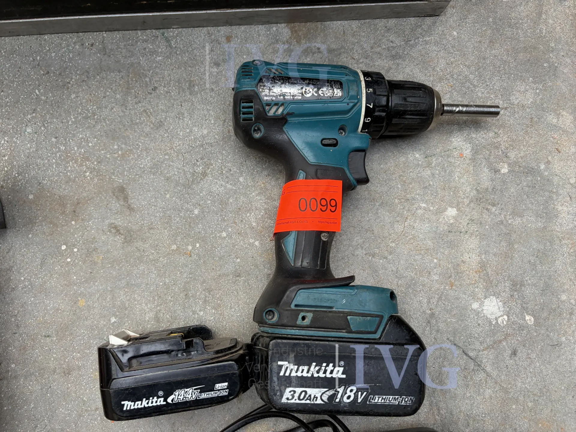 Akku-Schrauber MAKITA DDF485 – foto 3 – kavel bij IVG, Nordhorn