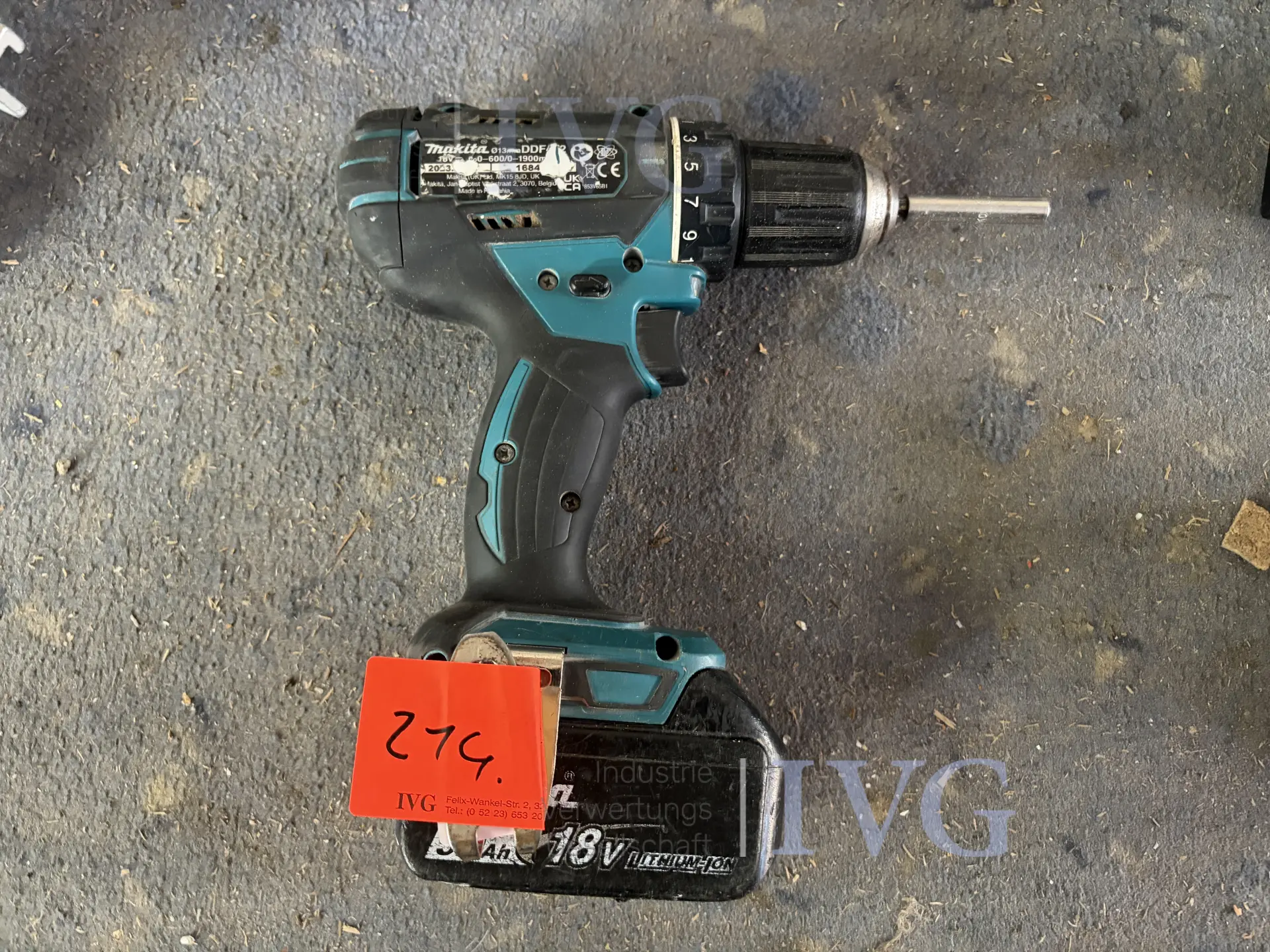 Akku-Schrauber MAKITA DDF485 – foto 2 – kavel bij IVG, Nordhorn