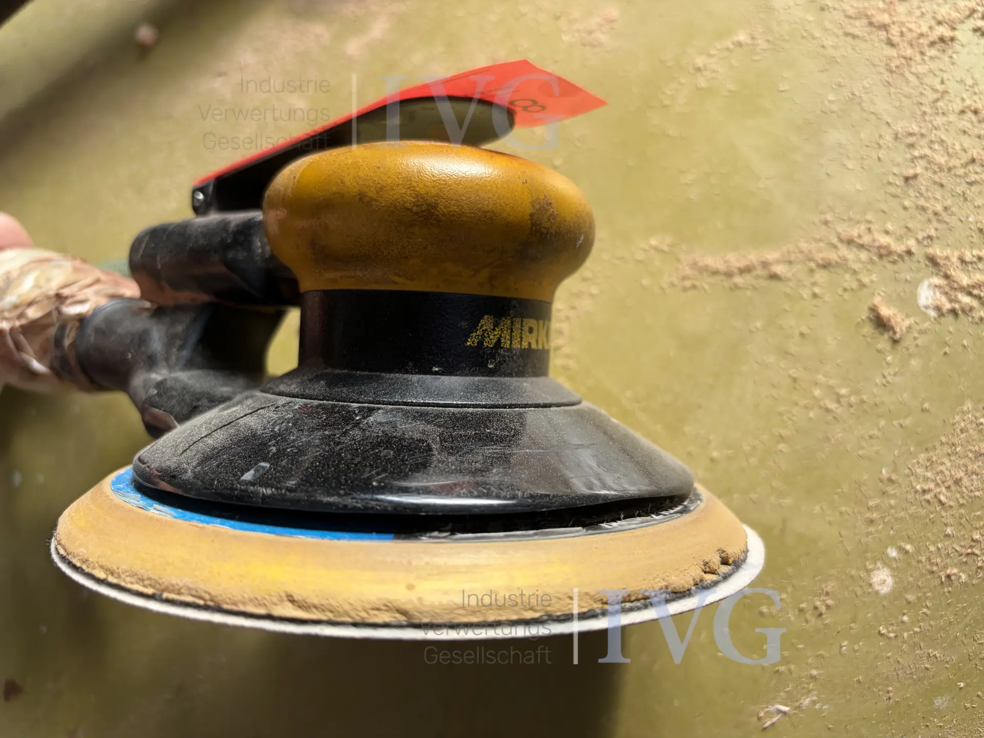 Druckluft-Exzenterschleifer MIRKA – foto 4 – kavel bij IVG, Nordhorn