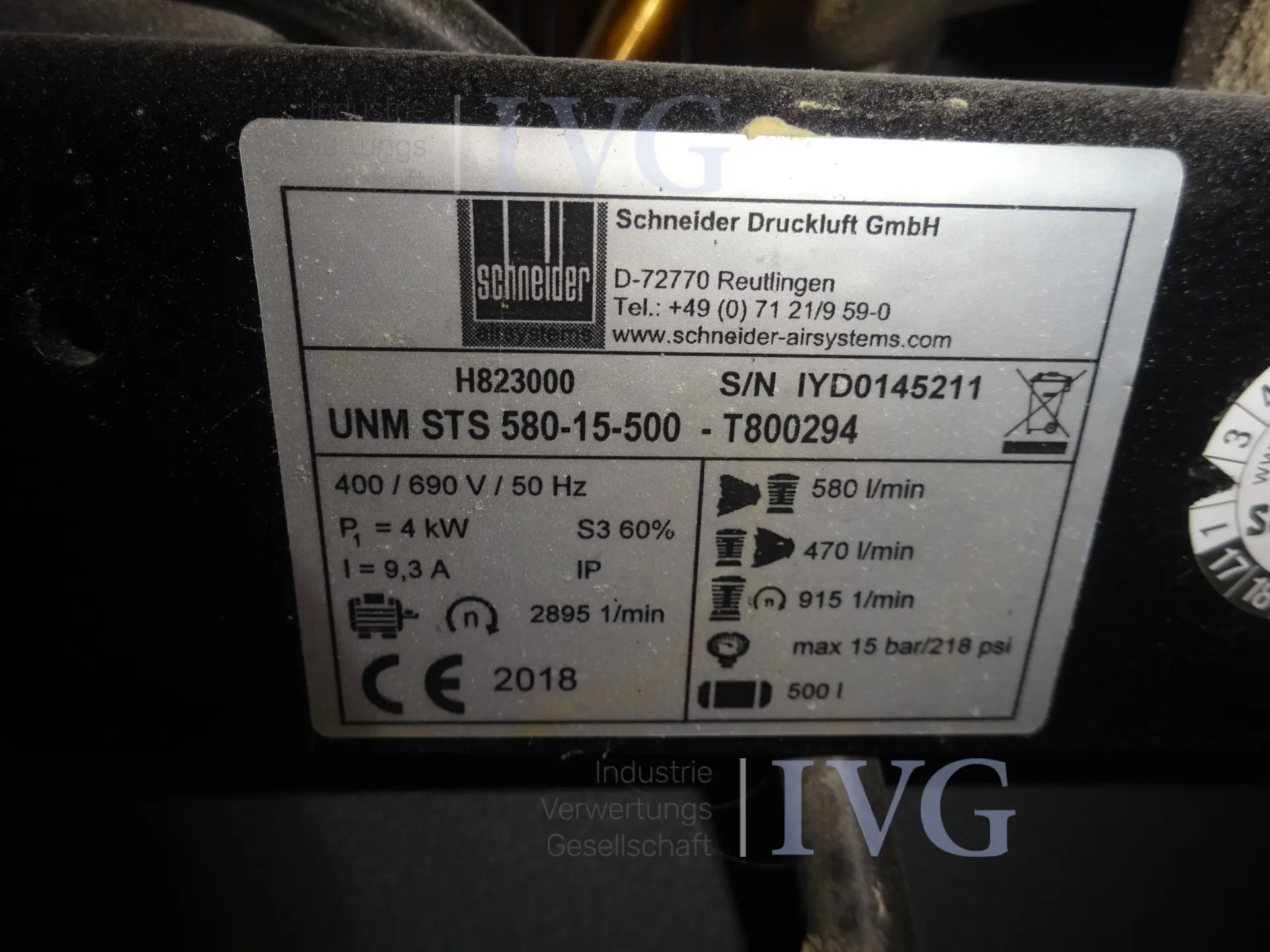 Compressorinstallatie SCHNEIDER AirMaster AM B 5,5 13 – foto 5 – kavel bij IVG, Seulingen
