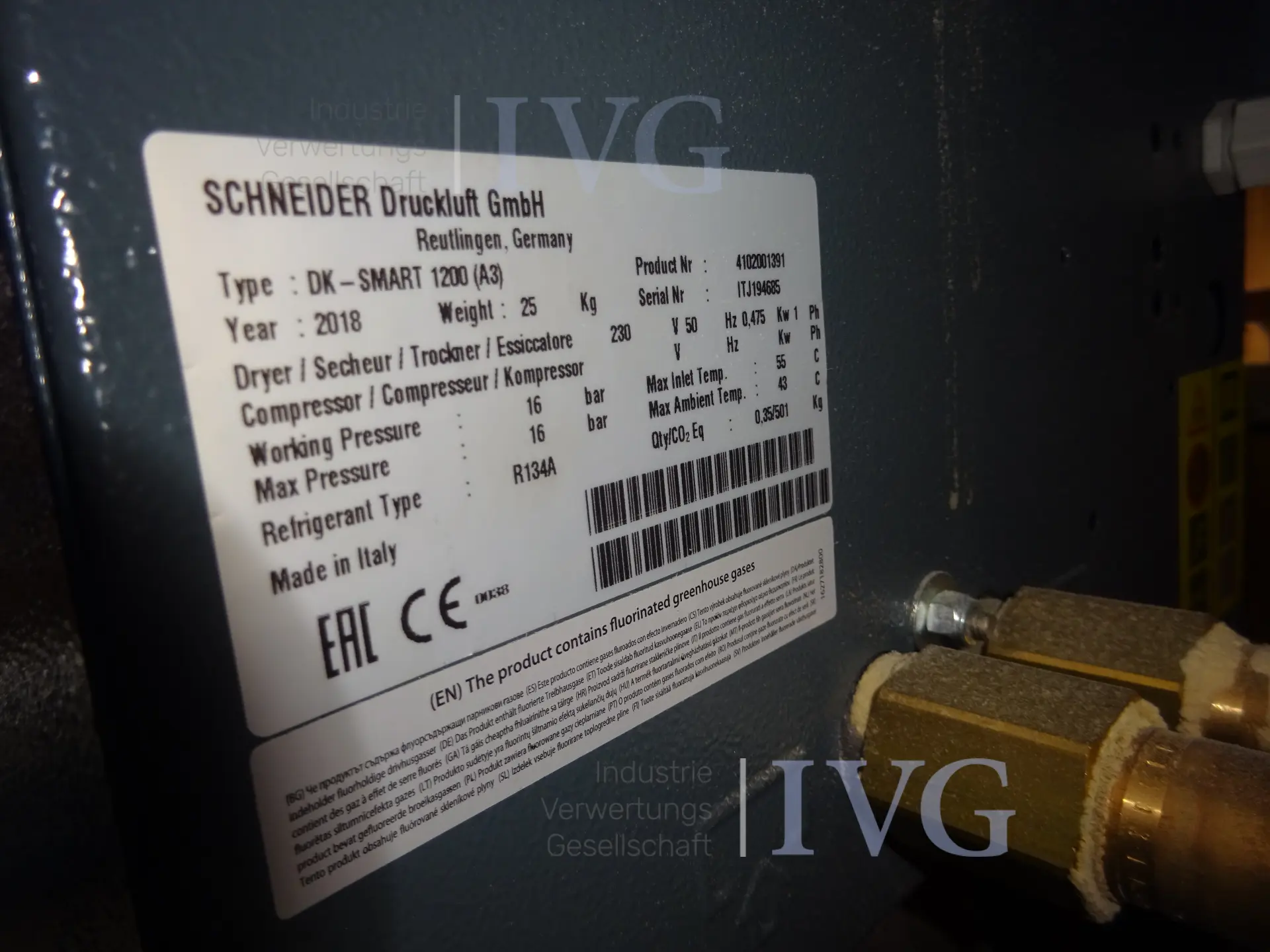 Compressorinstallatie SCHNEIDER AirMaster AM B 5,5 13 – foto 6 – kavel bij IVG, Seulingen