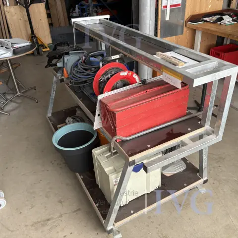 Homemade workshop trolley