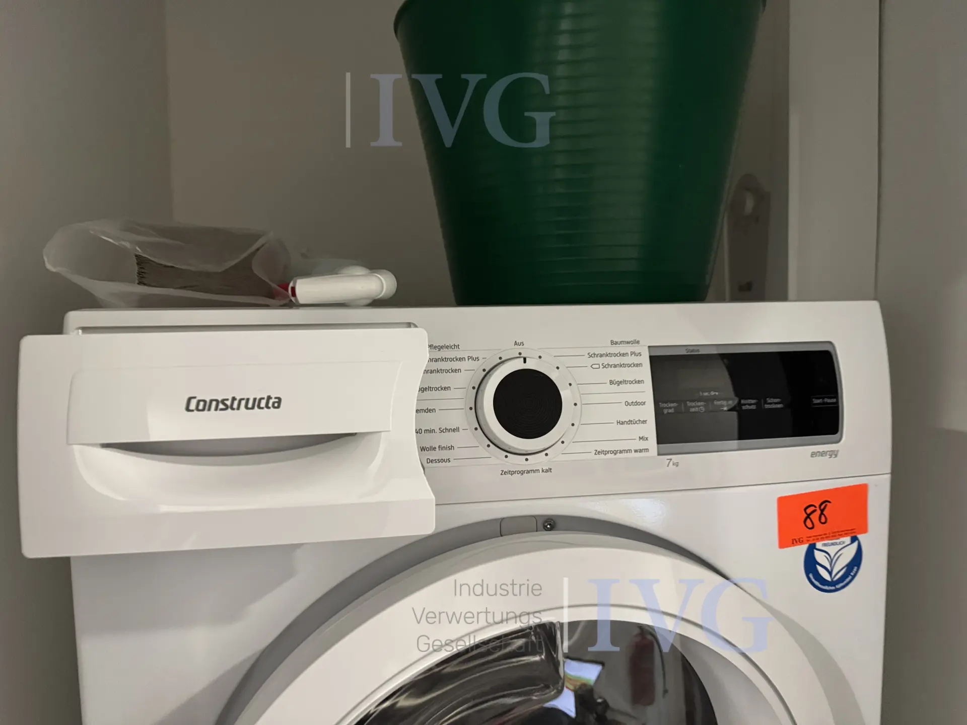 Wasdroger CONSTRUCTA Energy – foto 2 – kavel bij IVG, Düsseldorf