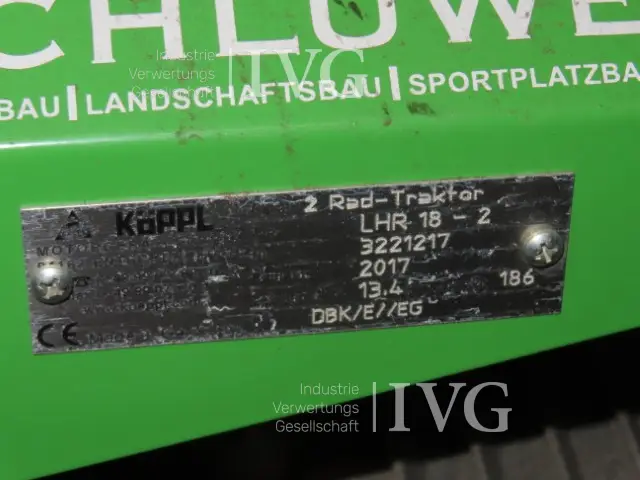 Einachsschlepper KÖPPL LHR 18-2 | IVG