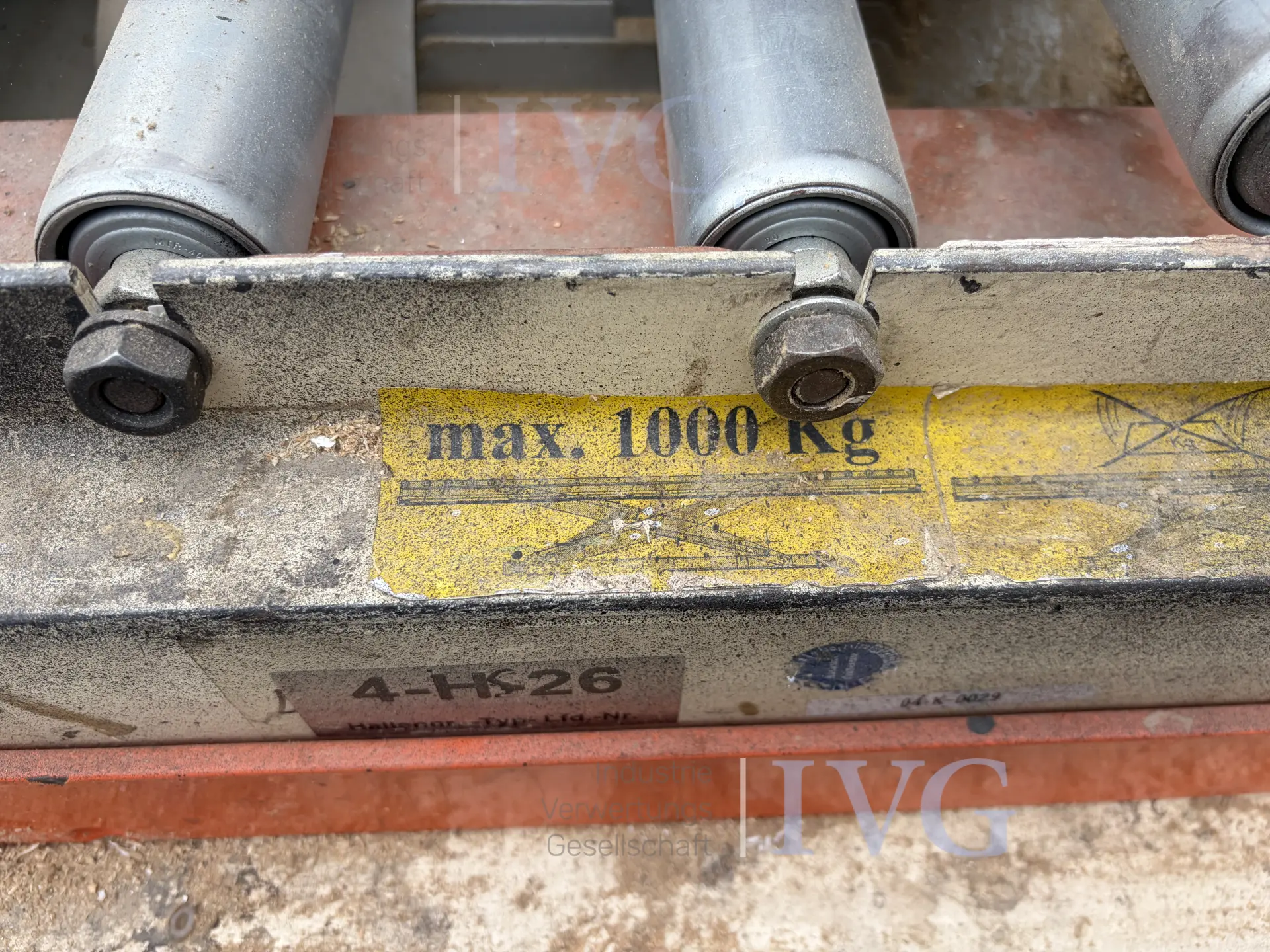 Heftafel met schaarmechanisme en stootrand – foto 4 – kavel bij IVG, Salzkotten-Mantinghausen