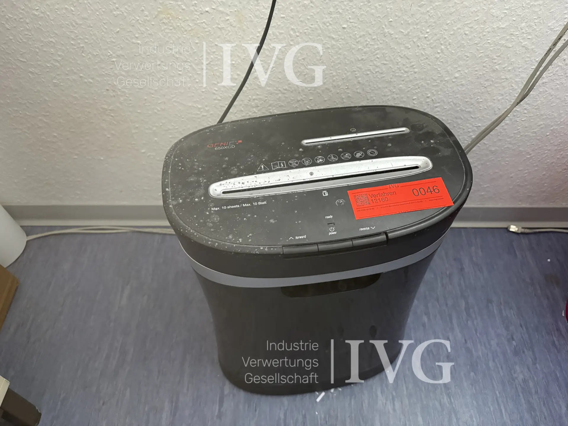 Aktenvernichter GENIE 650 XCD – foto 2 – kavel bij IVG, Isenbüttel