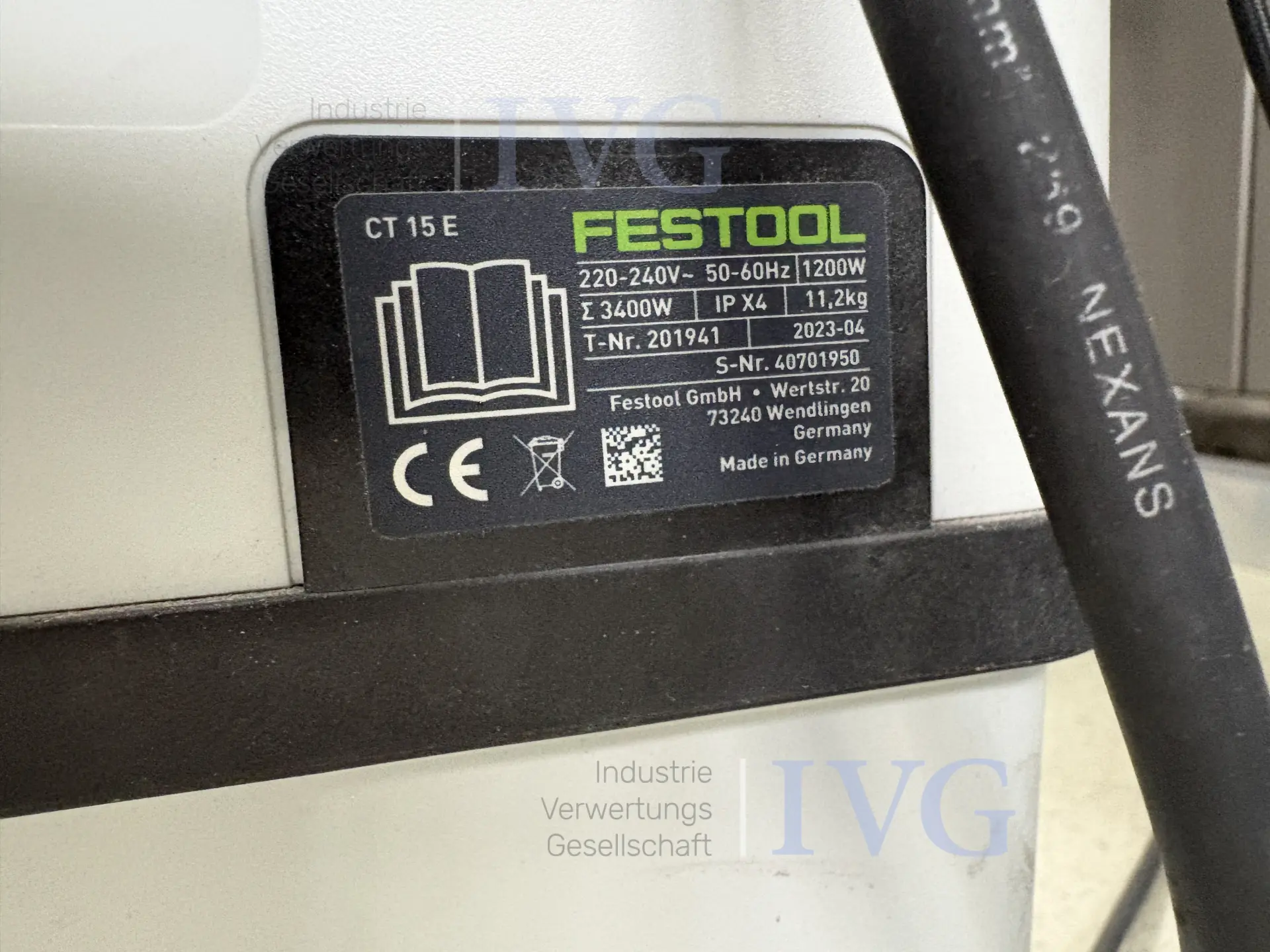 Absaugmobil FESTOOL CT 15 E – foto 2 – kavel bij IVG, Neuenburg