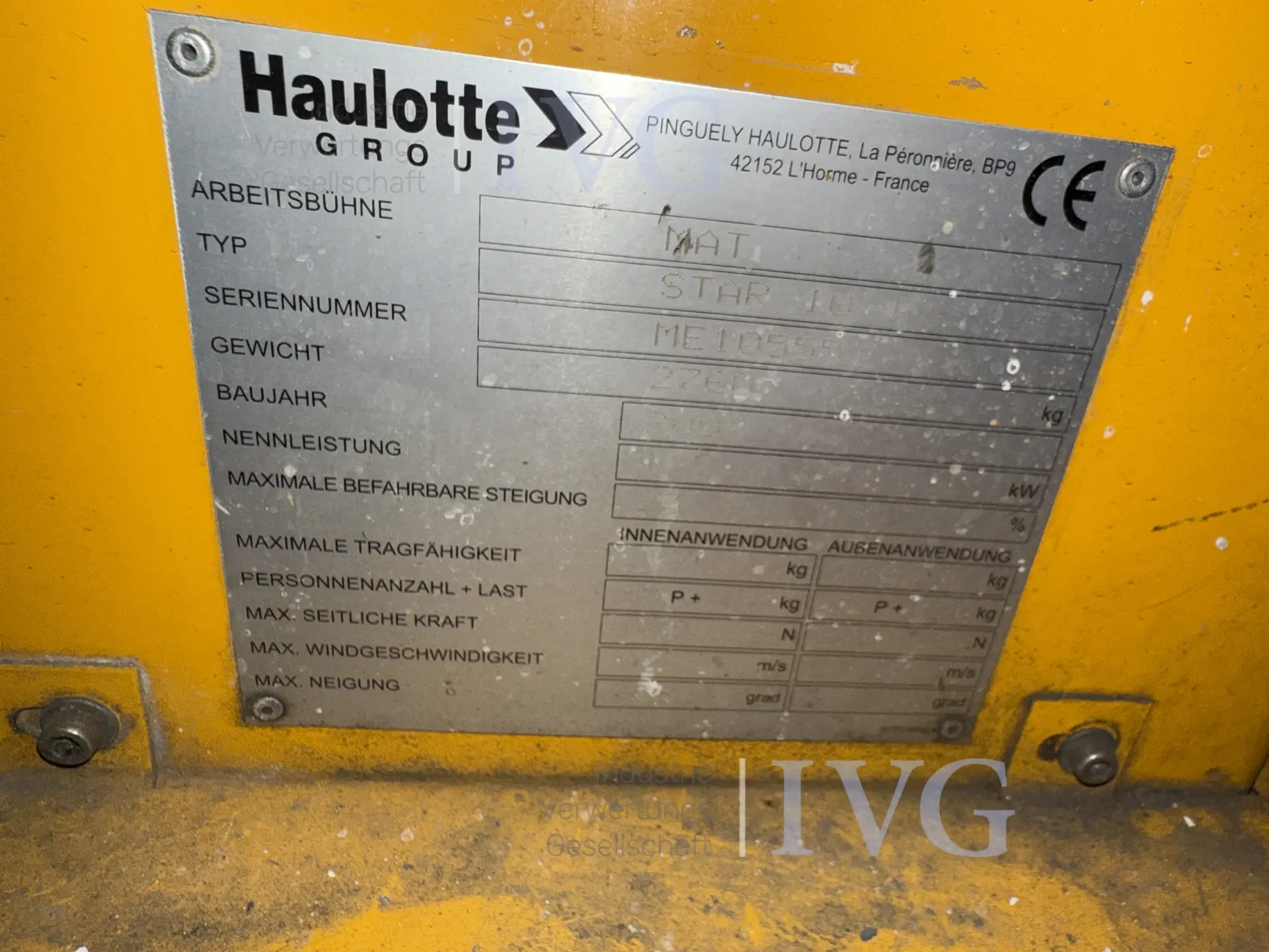 selbstfahrende Teleskopmastbühne HAULOTTE Arbeitsbühne Star 10-1 – foto 17 – kavel bij IVG, Neumünster