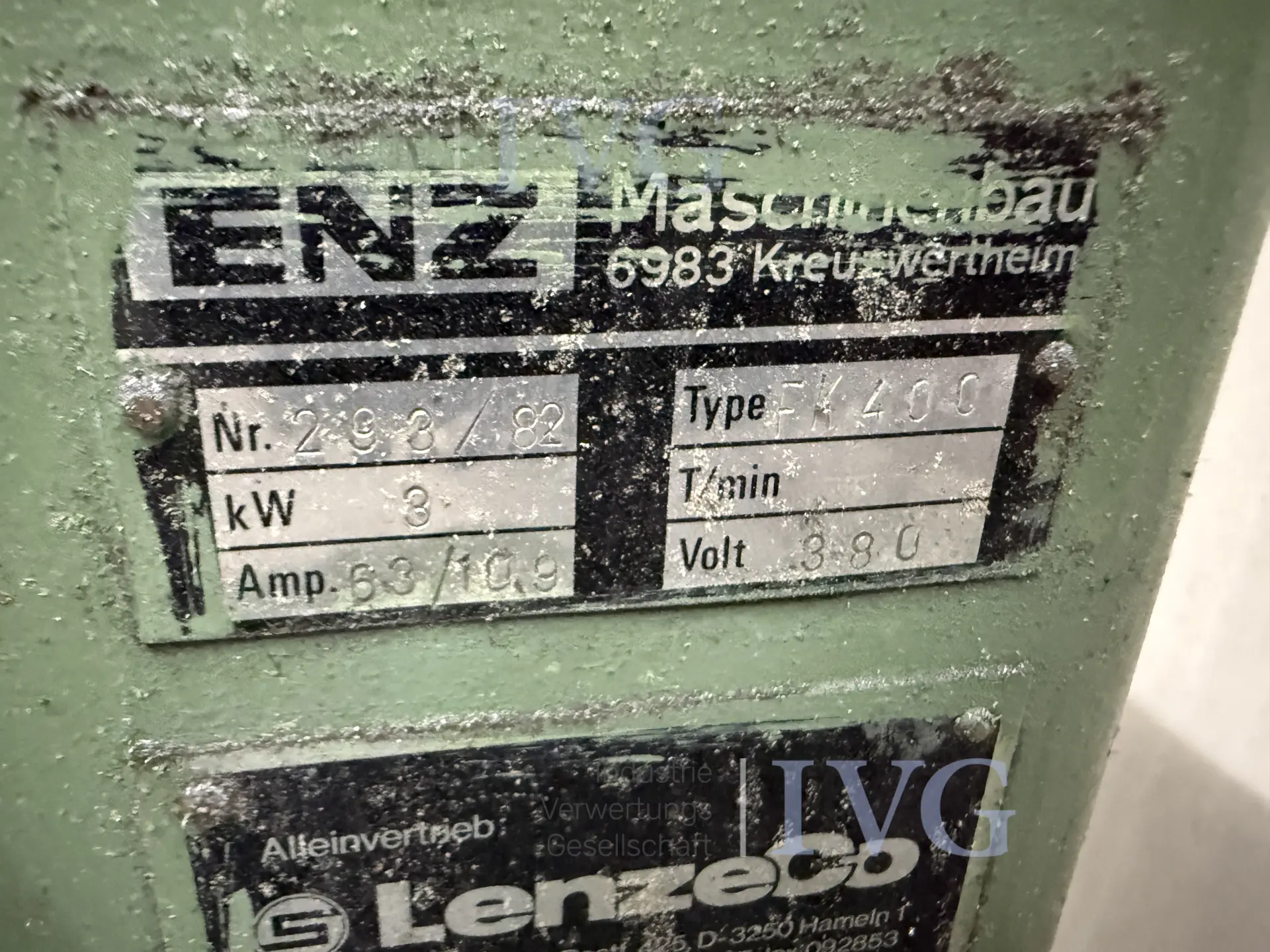 Kantenschleifmaschine ENZ FK400 – foto 7 – kavel bij IVG, Neumünster