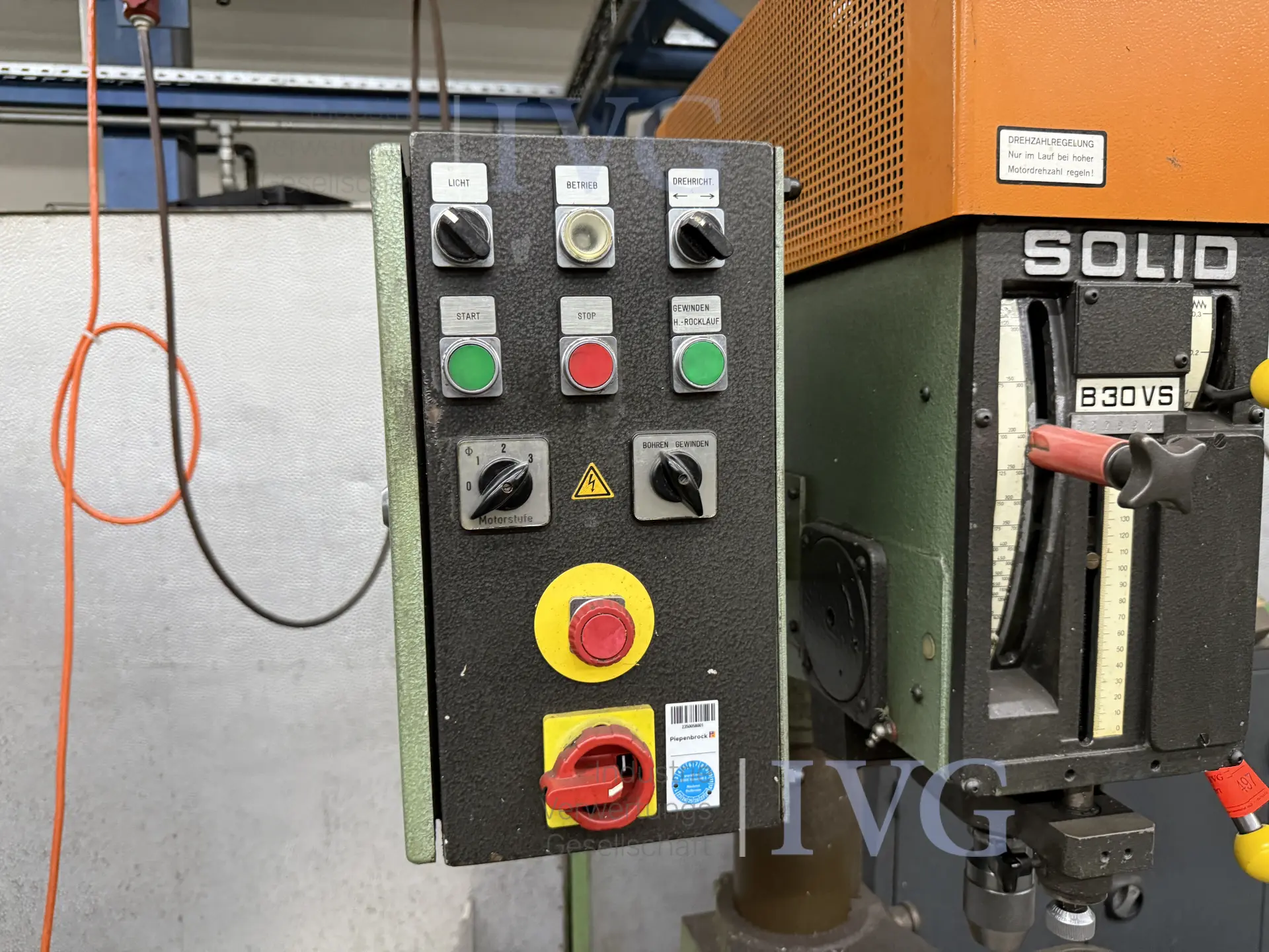 Säulenbohrmaschine SOLID B30VS – foto 5 – kavel bij IVG, Neumünster