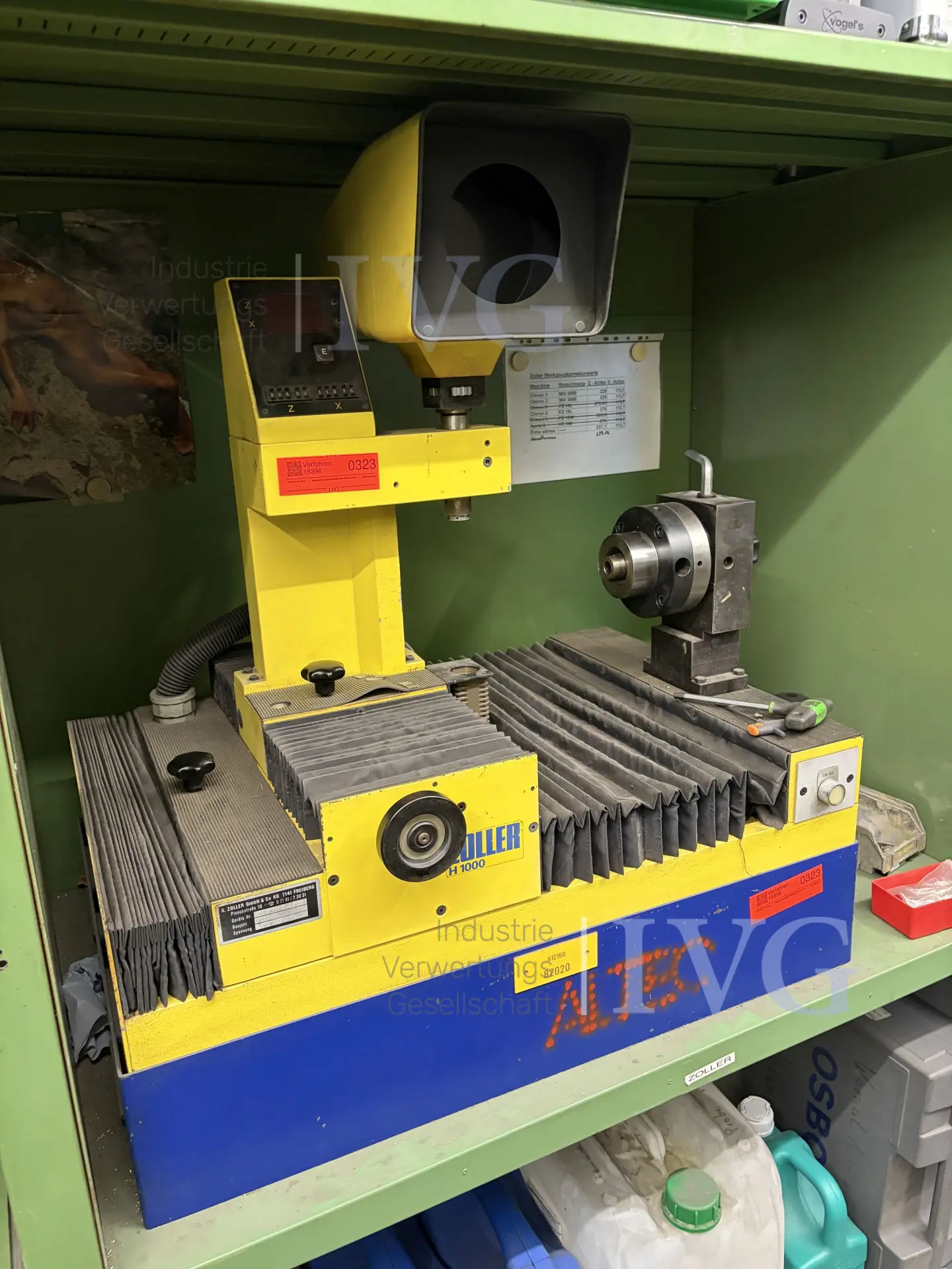 Werkzeugeinstellgerät ZOLLER H1000 – foto 2 – kavel bij IVG, Neumünster
