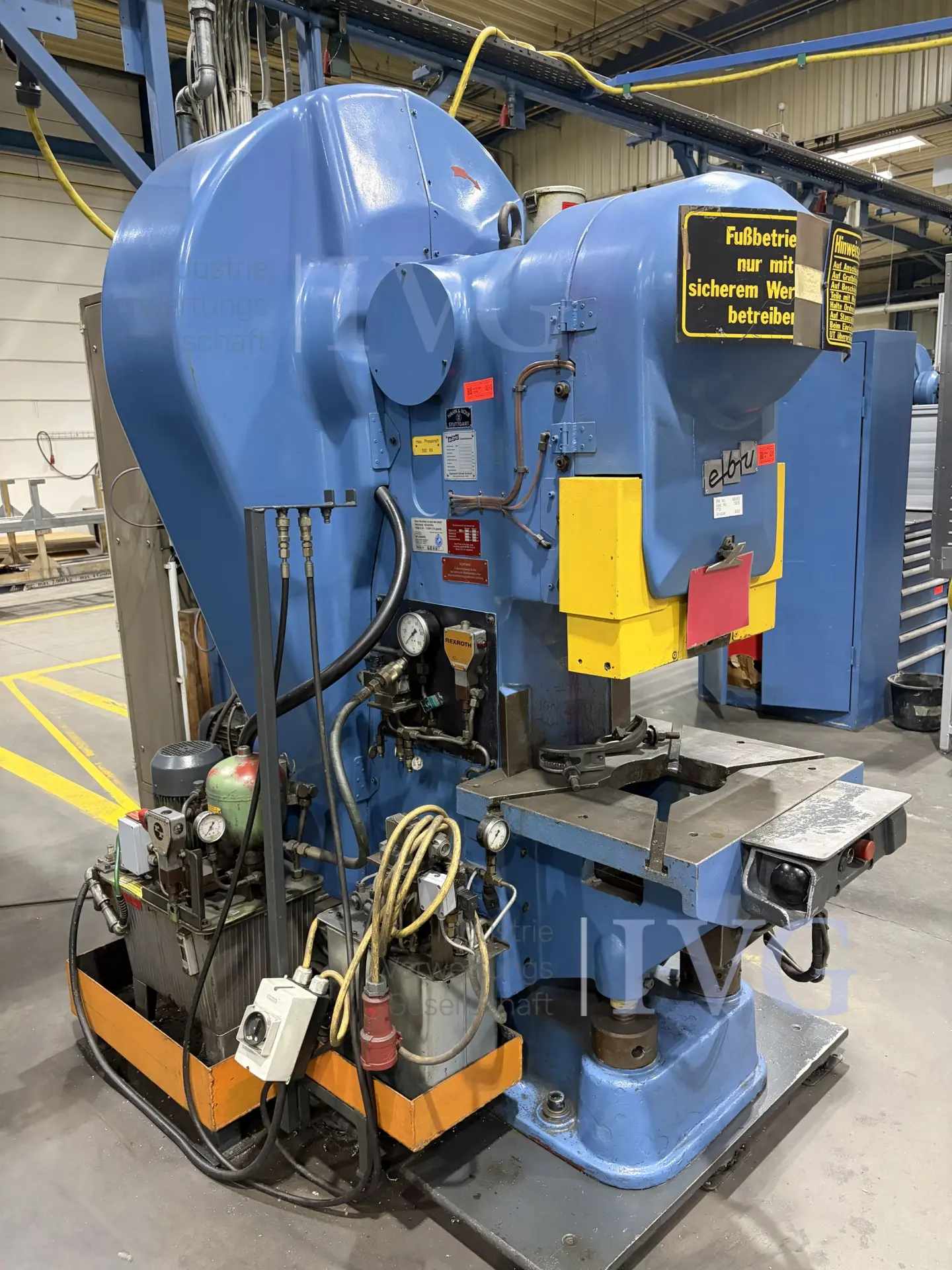 hydraulische Exzenterpresse EBU EBU H50 – foto 2 – kavel bij IVG, Neumünster