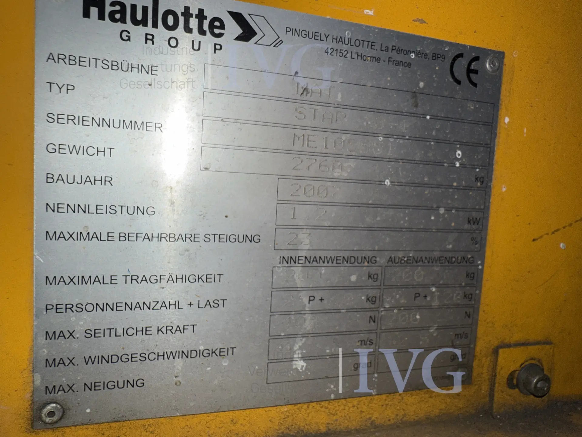selbstfahrende Teleskopmastbühne HAULOTTE Arbeitsbühne Star 10-1 – foto 18 – kavel bij IVG, Neumünster