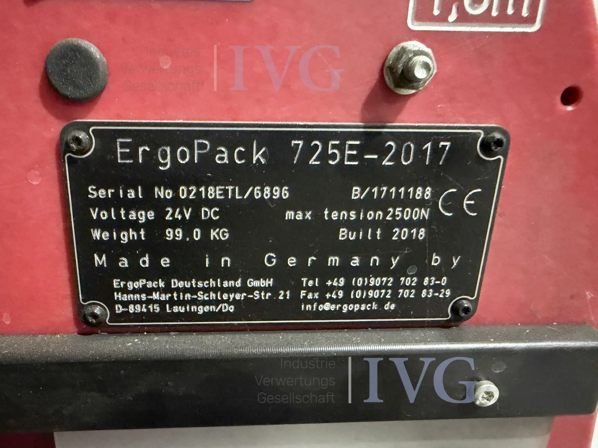 automatisches Packbandsystem ERGOPACK 725E-2017 – foto 4 – kavel bij IVG, Neumünster