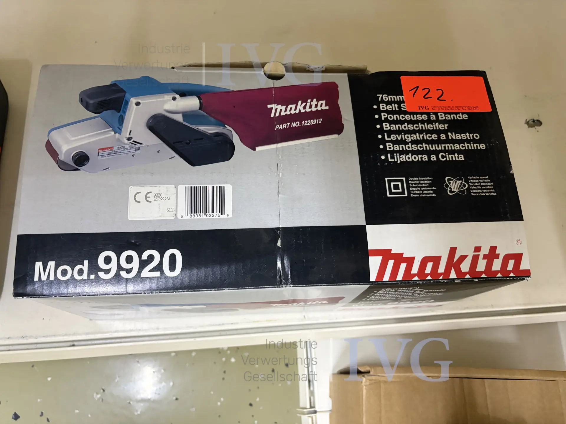 Bandschleifer MAKITA 9920 – foto 8 – kavel bij IVG, Bielefeld