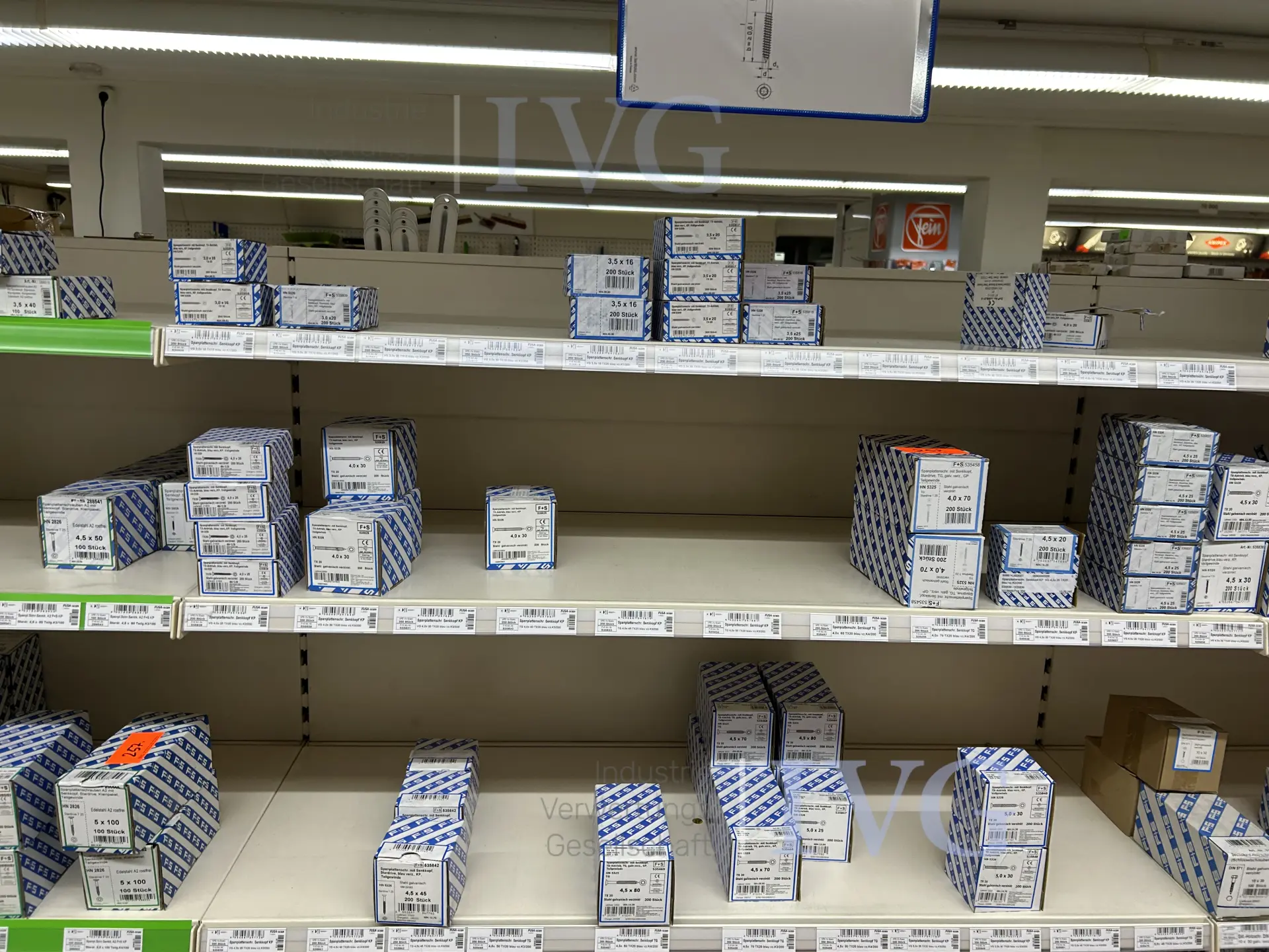 umfangreicher Bestand Schrauben / Muttern FUCHS + SANDERS – foto 19 – kavel bij IVG, Bielefeld