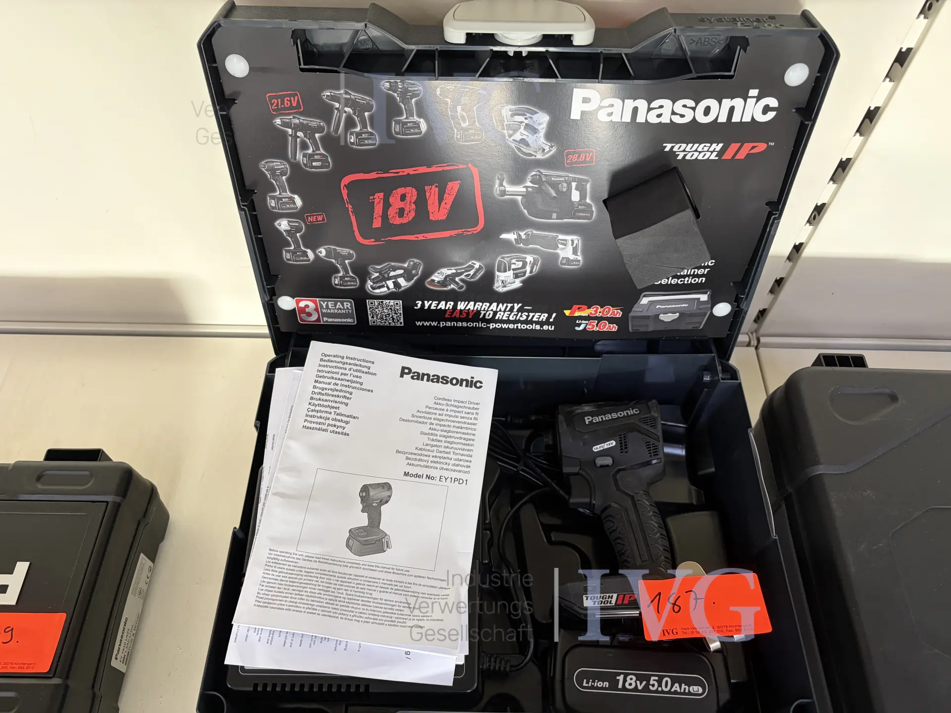 Akku-Schlagbohrmaschine PANASONIC EY1PD1 – foto 7 – kavel bij IVG, Bielefeld