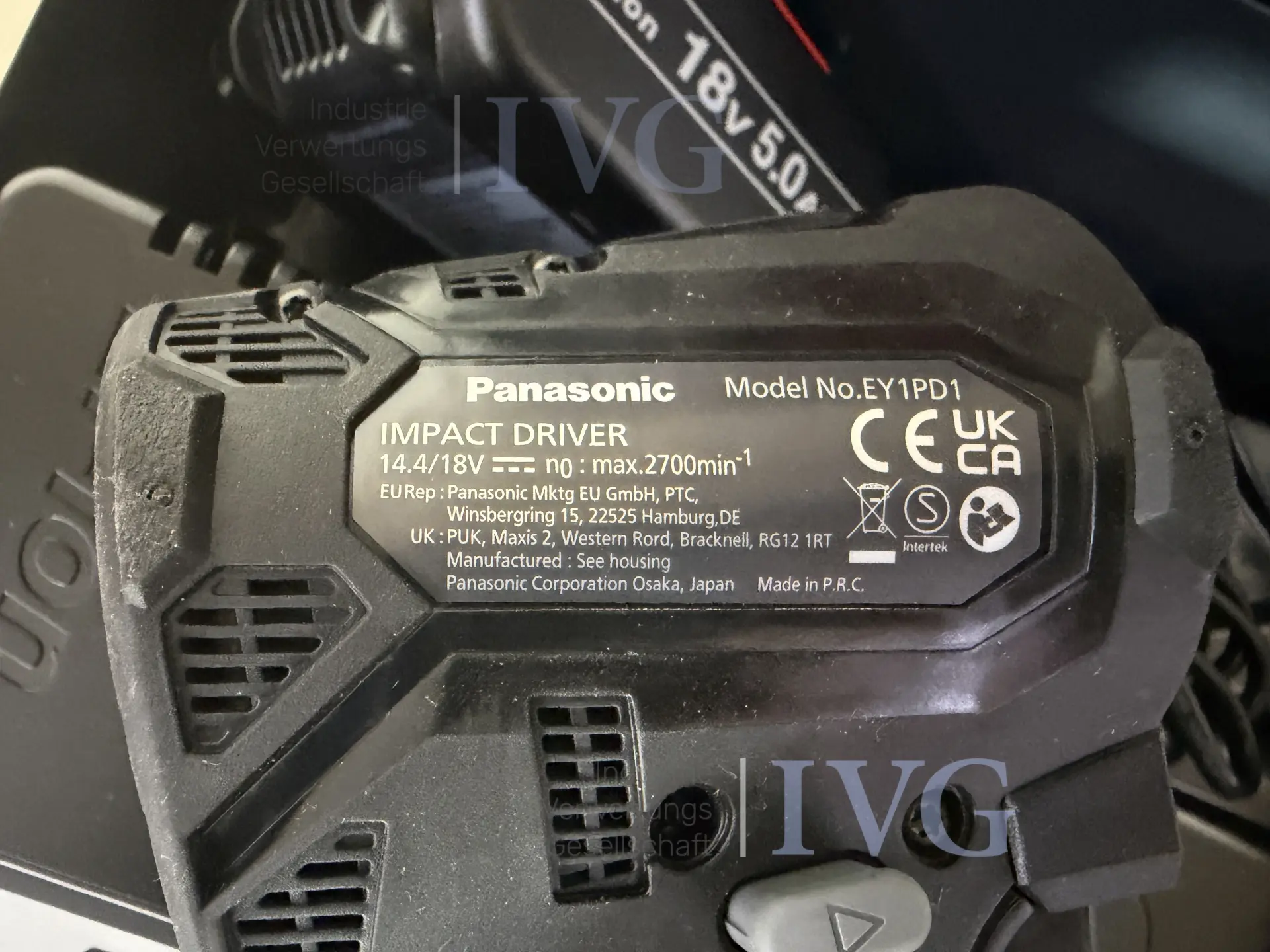 Akku-Schlagbohrmaschine PANASONIC EY1PD1 – foto 6 – kavel bij IVG, Bielefeld