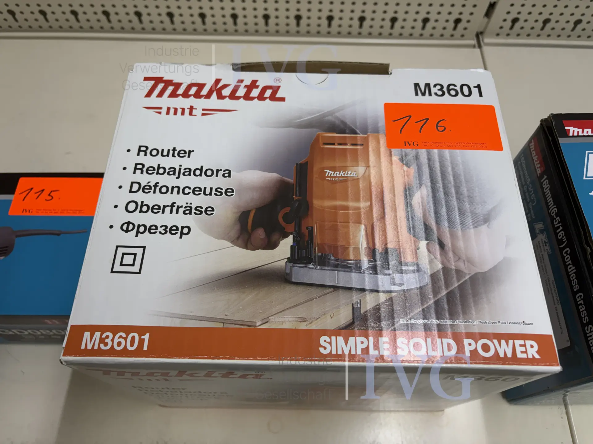 Oberfräse MAKITA M3601 – foto 2 – kavel bij IVG, Bielefeld