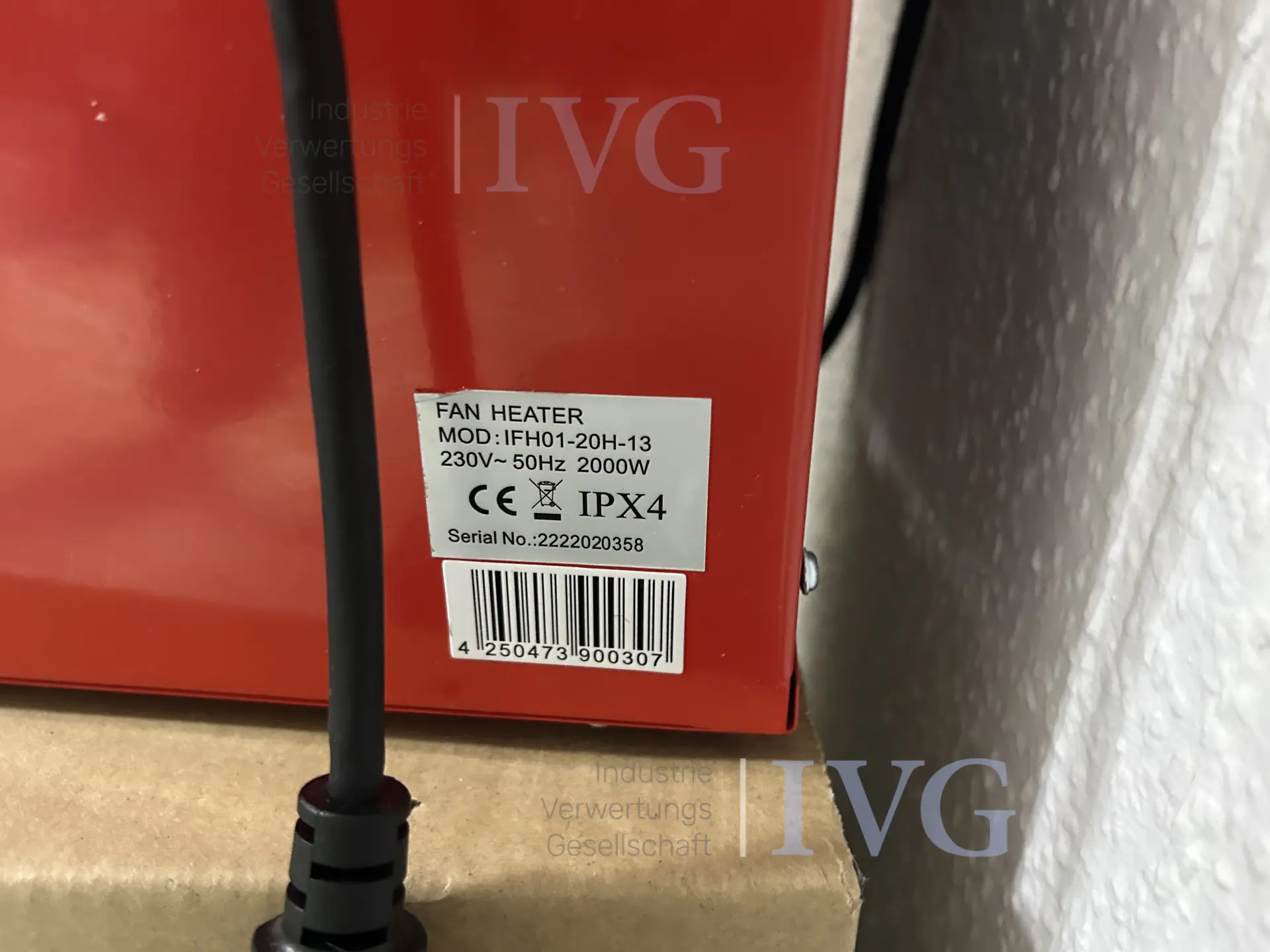 E-Heizstrahler (rot) – foto 3 – kavel bij IVG, Bielefeld