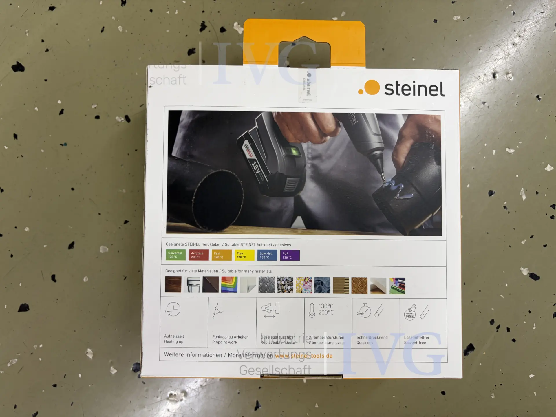 Akku-Heißklebepistole STEINEL MobileGlue 5011 AMP – foto 2 – kavel bij IVG, Bielefeld